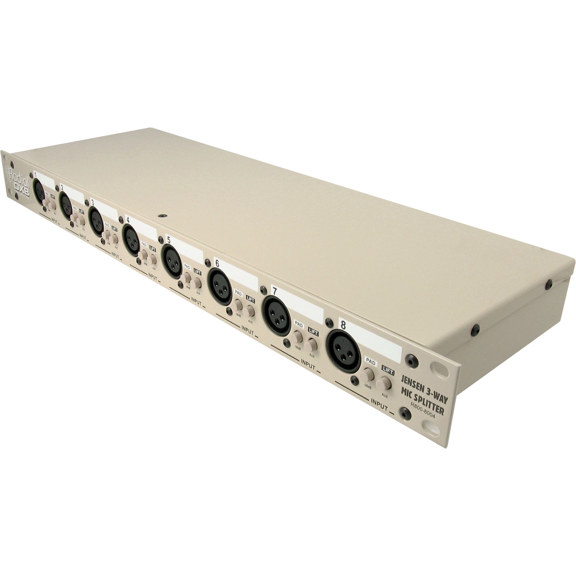 Radial Engineering OX8 Eight-Channel Three Way Mic Level Signal Splitter (Radial Transformers)