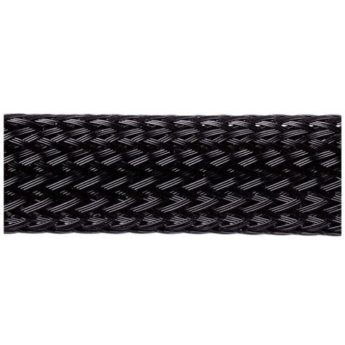 Techflex Flexo PET Expandable Braided Sleeving (3/8" Black, By the Foot)