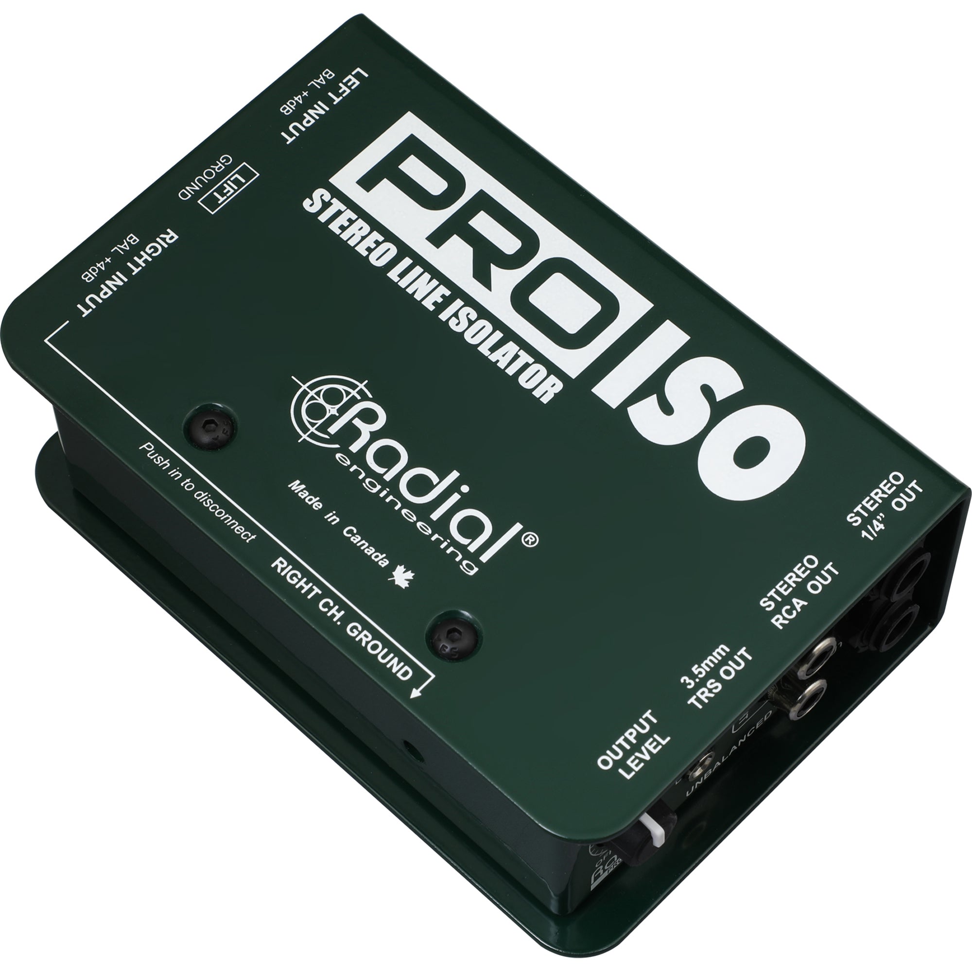 Radial Engineering Pro-ISO +4/-10 dB Stereo Line Isolator