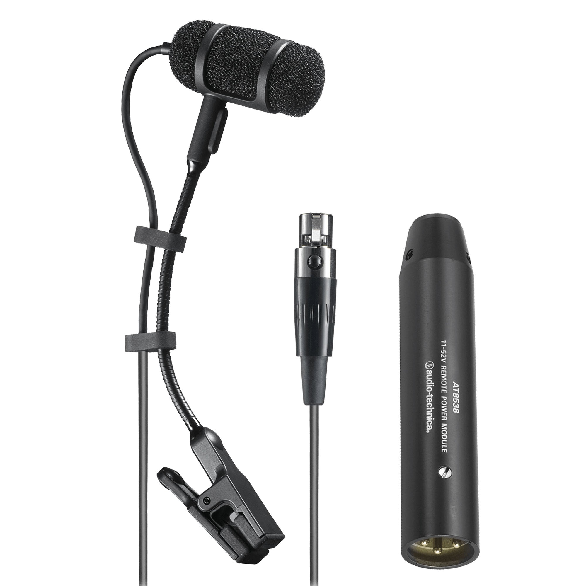 Audio-Technica PRO35 Cardioid Condenser Clip-On Instrument Microphone with XLR Power Module