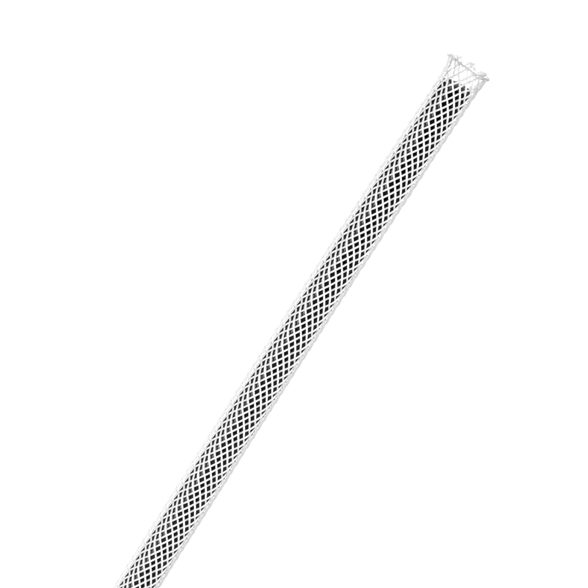 Techflex Flexo PET Expandable Braided Sleeving (1/8" White, 1000' Spool)