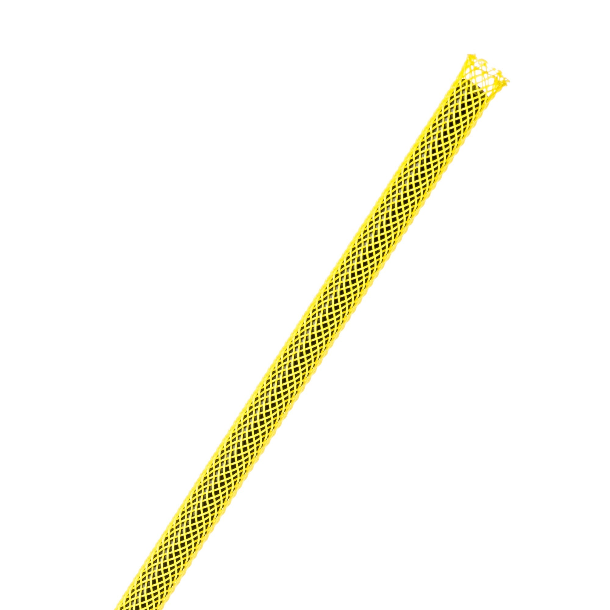 Techflex Flexo PET Expandable Braided Sleeving (1/8" Yellow, 1000' Spool)
