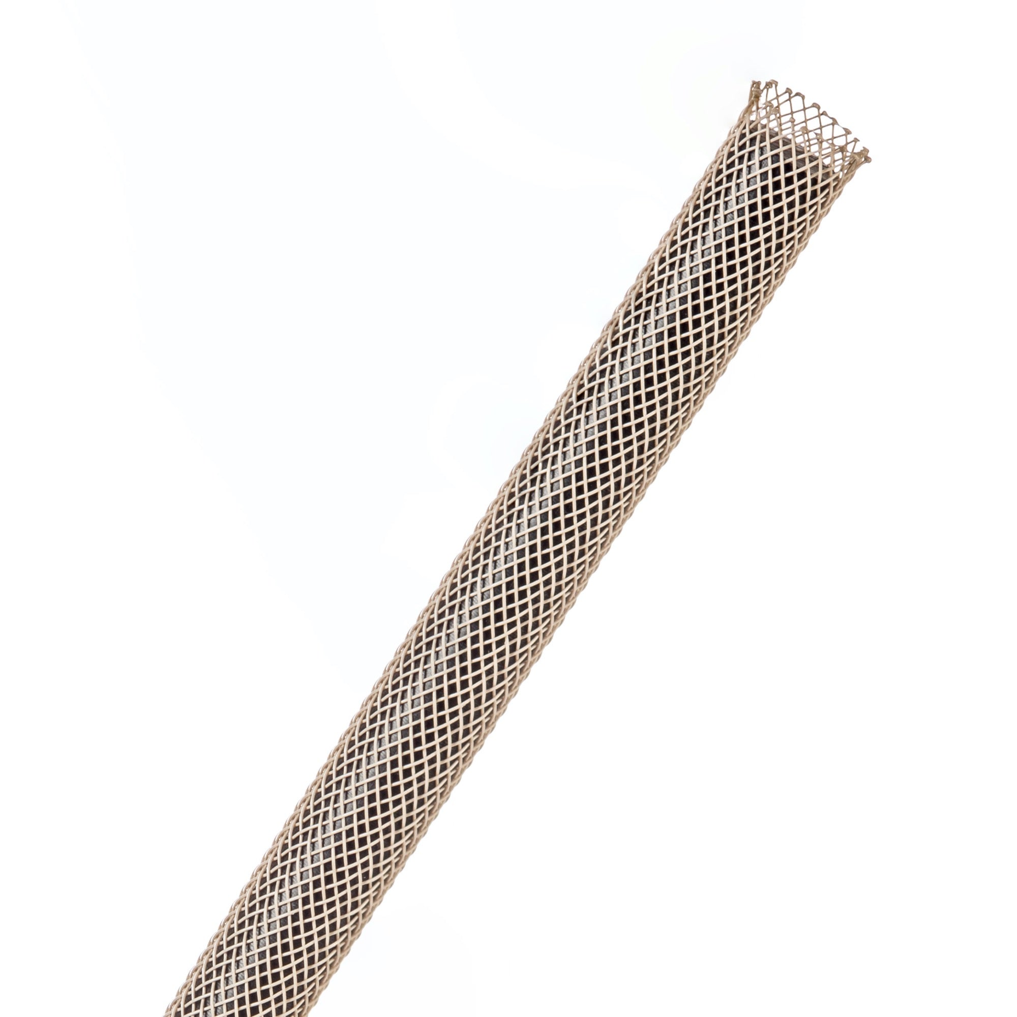 Techflex Flexo PET Expandable Braided Sleeving (1/4" Beige, 1000' Spool)