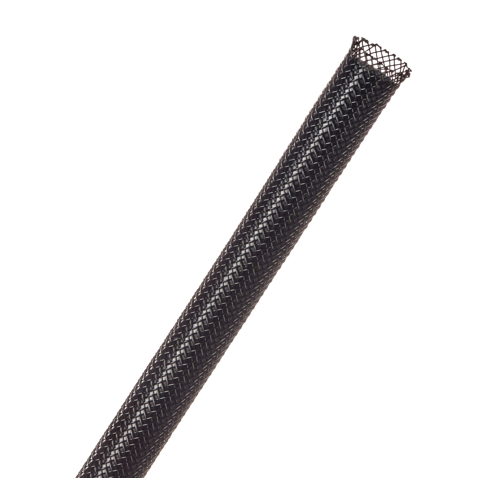 Techflex Flexo PET Expandable Braided Sleeving (1/4" Black, By the Foot)