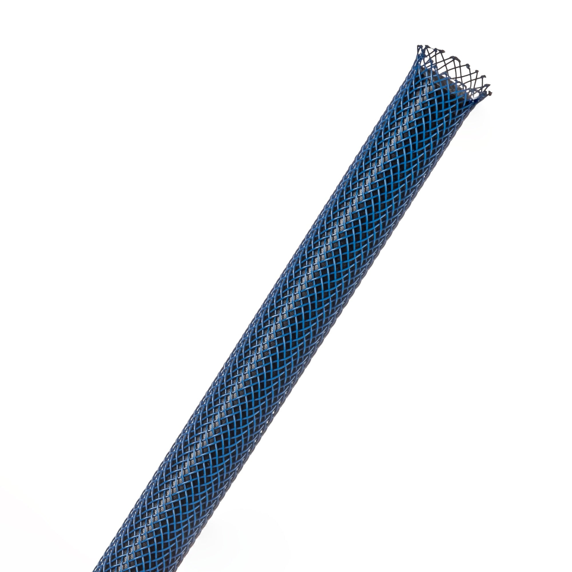 Techflex Flexo PET Expandable Braided Sleeving (1/4" Blue, By the Foot)