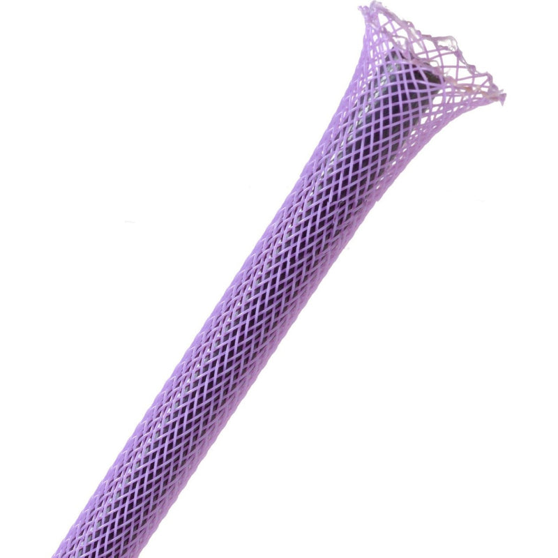 Techflex Flexo PET Expandable Braided Sleeving (1/4" Purple, By the Foot)