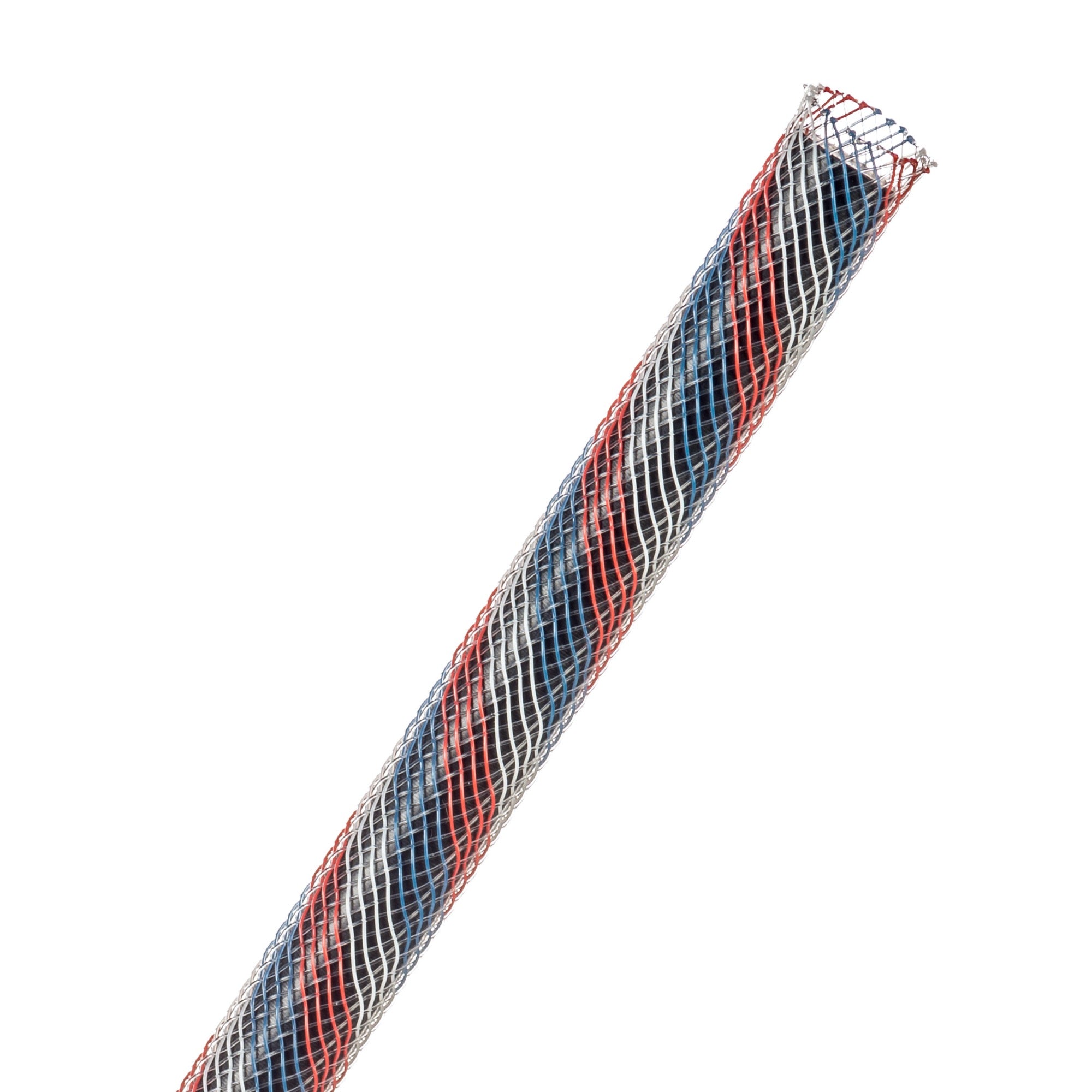 Techflex Flexo PET Expandable Braided Sleeving (1/4" Patriot, By the Foot)