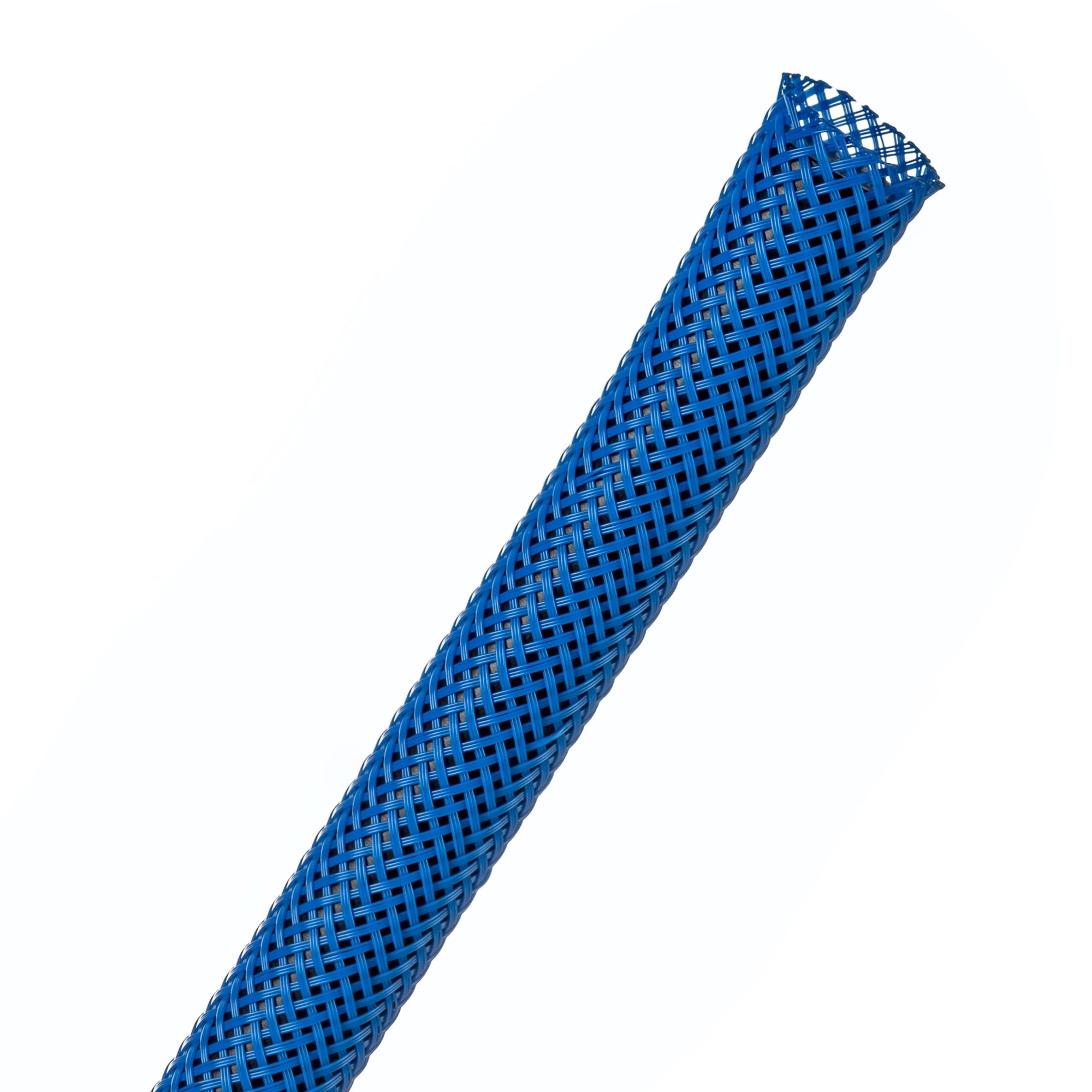 Techflex Flexo PET Expandable Braided Sleeving (3/8" Neon Blue, 500' Spool)
