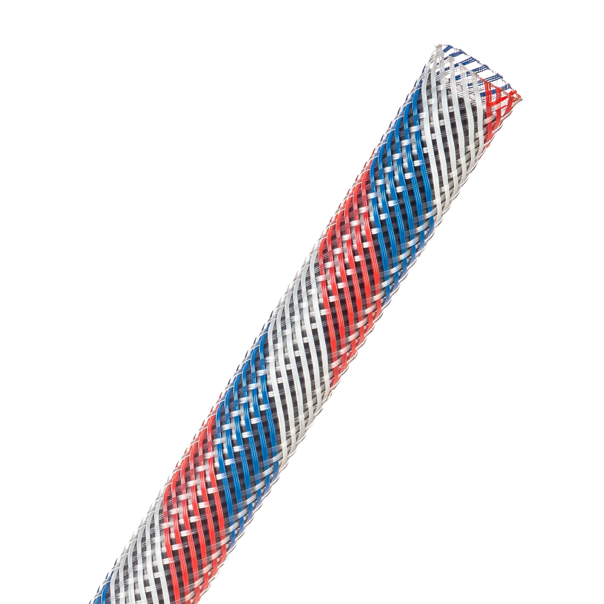 Techflex Flexo PET Expandable Braided Sleeving (3/8" Patriot, By the Foot)