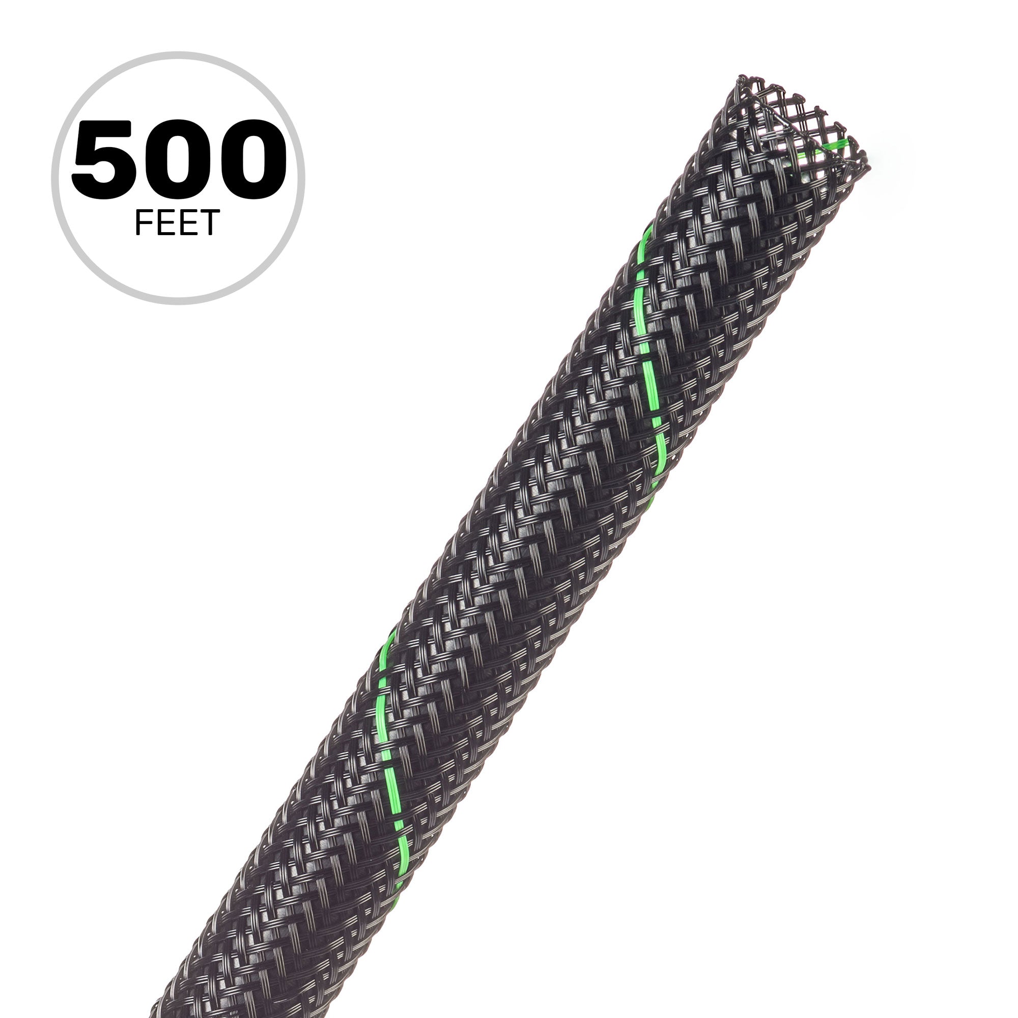 Techflex Flexo PET Expandable Braided Sleeving (3/8" Uptown Green, 500' Spool)