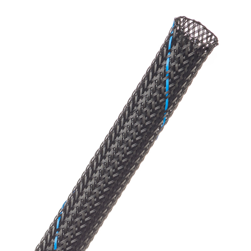 Techflex Flexo PET Expandable Braided Sleeving (1/2" Uptown Blue, 500' Spool)