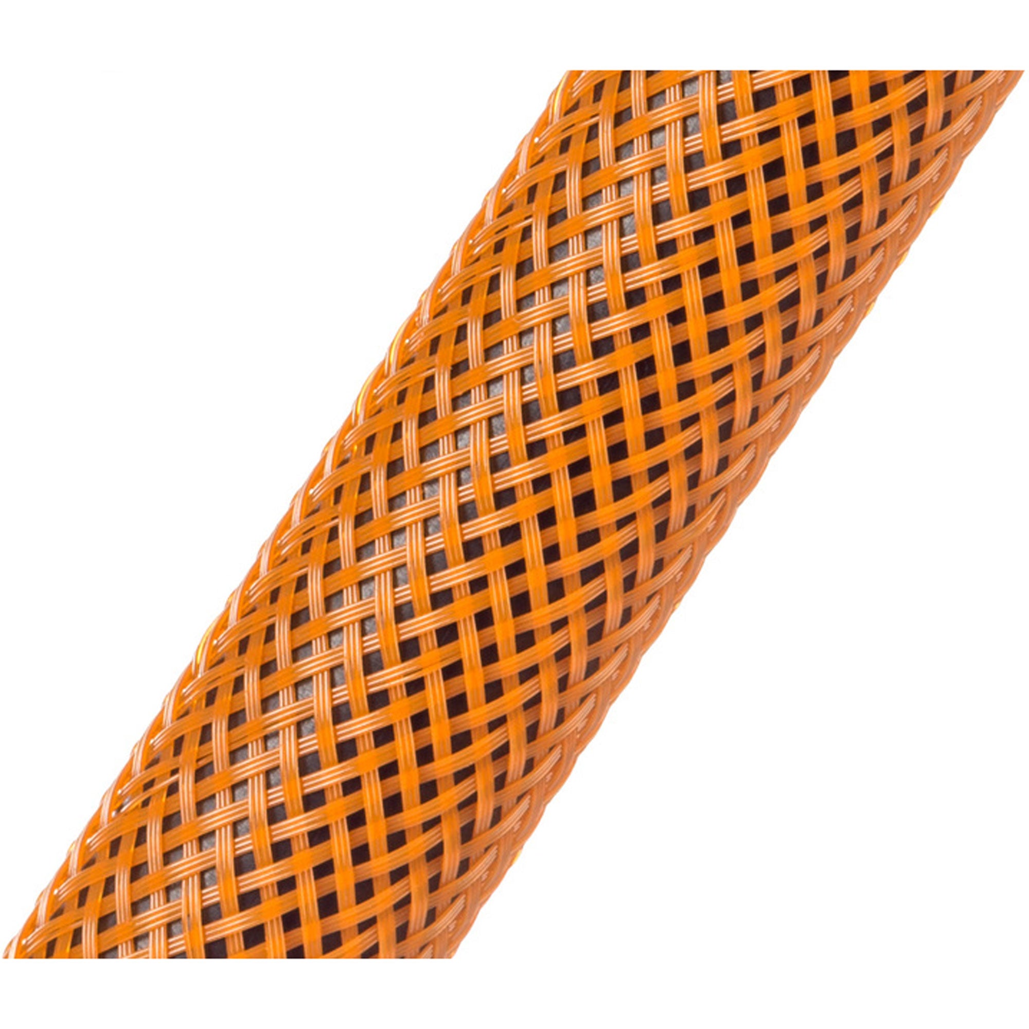 Techflex Flexo PET Expandable Braided Sleeving (1/4" Orange, 1000' Spool)