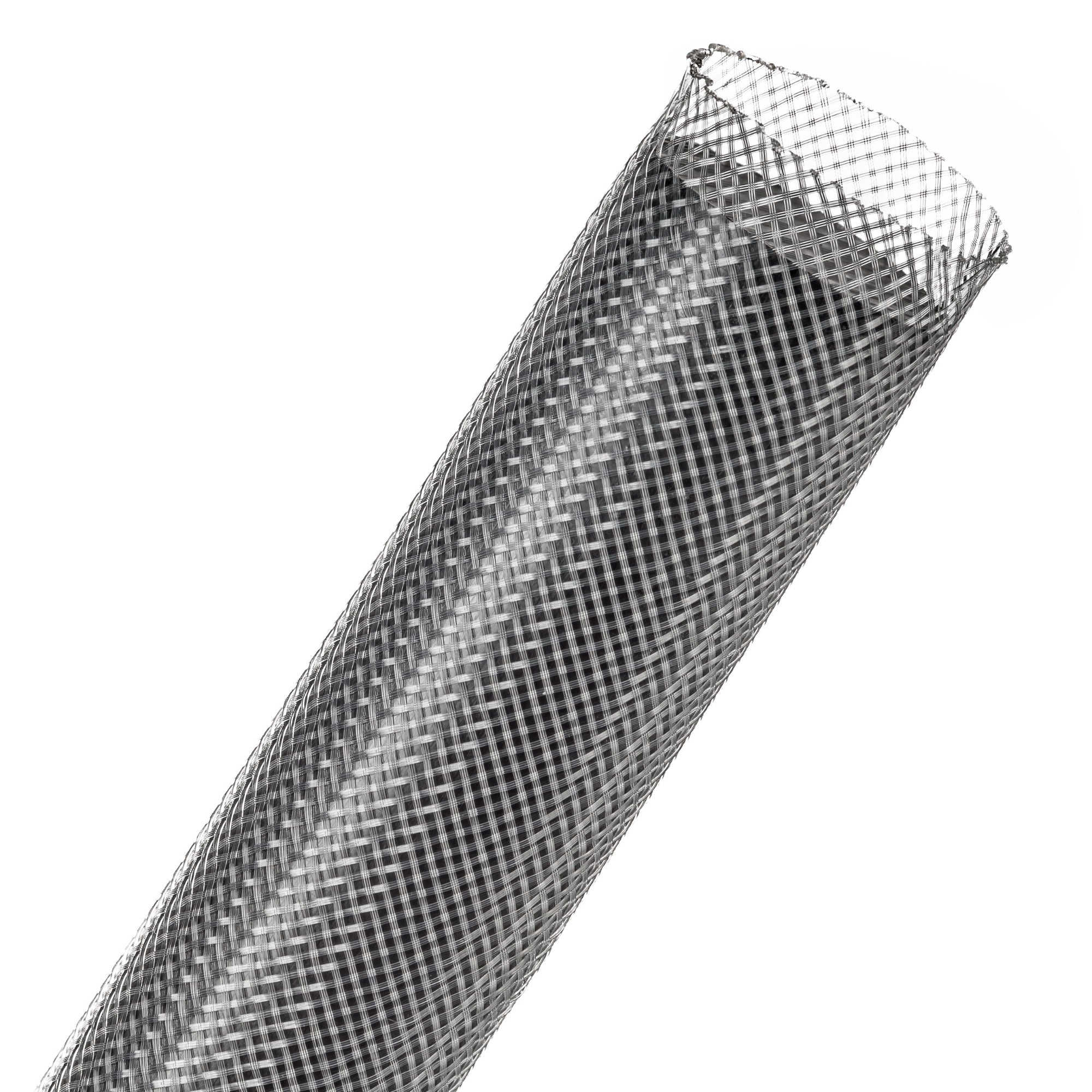 Techflex Flexo PET Expandable Braided Sleeving (1-1/4" Clear, 200' Spool)