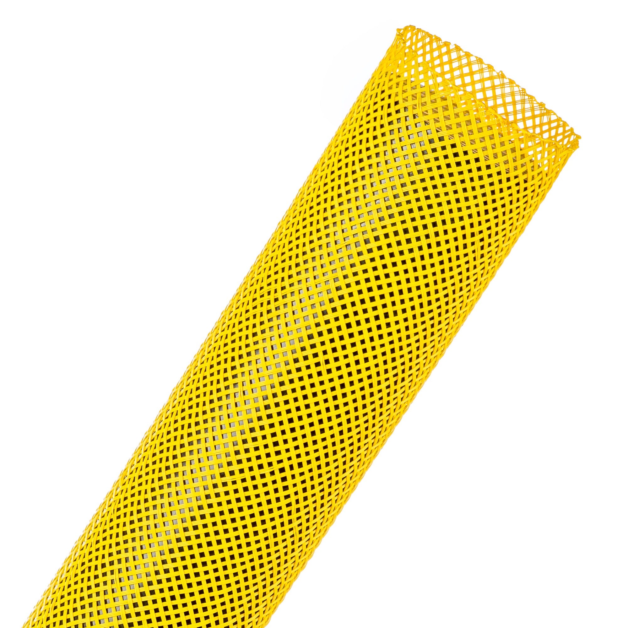 Techflex Flexo PET Expandable Braided Sleeving (1-1/4" Neon Yellow, 200' Spool)