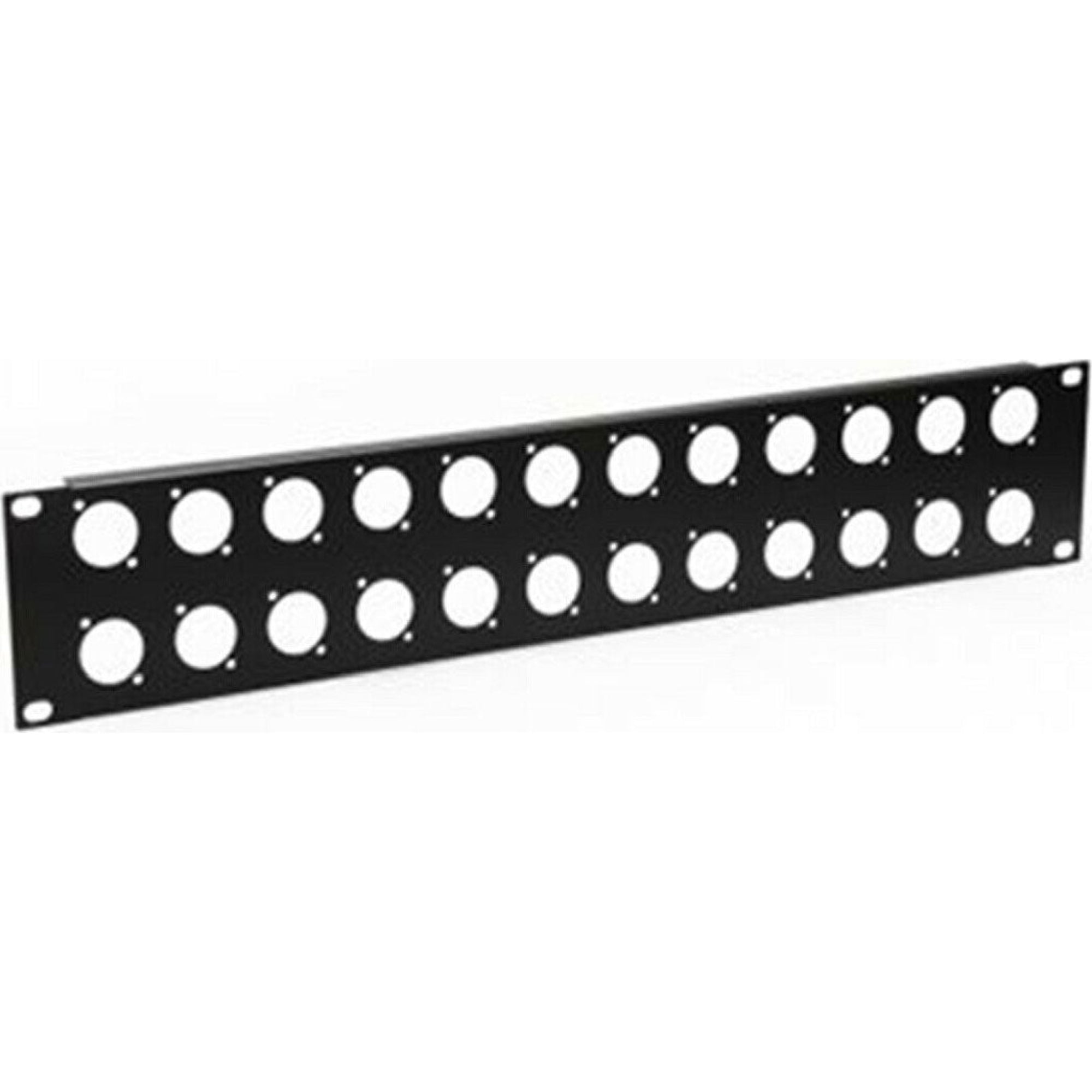 Penn Elcom R1269/2UK/24 Rack Panel Punched for Neutrik D-Style Connectors (2U, 24 Hole)