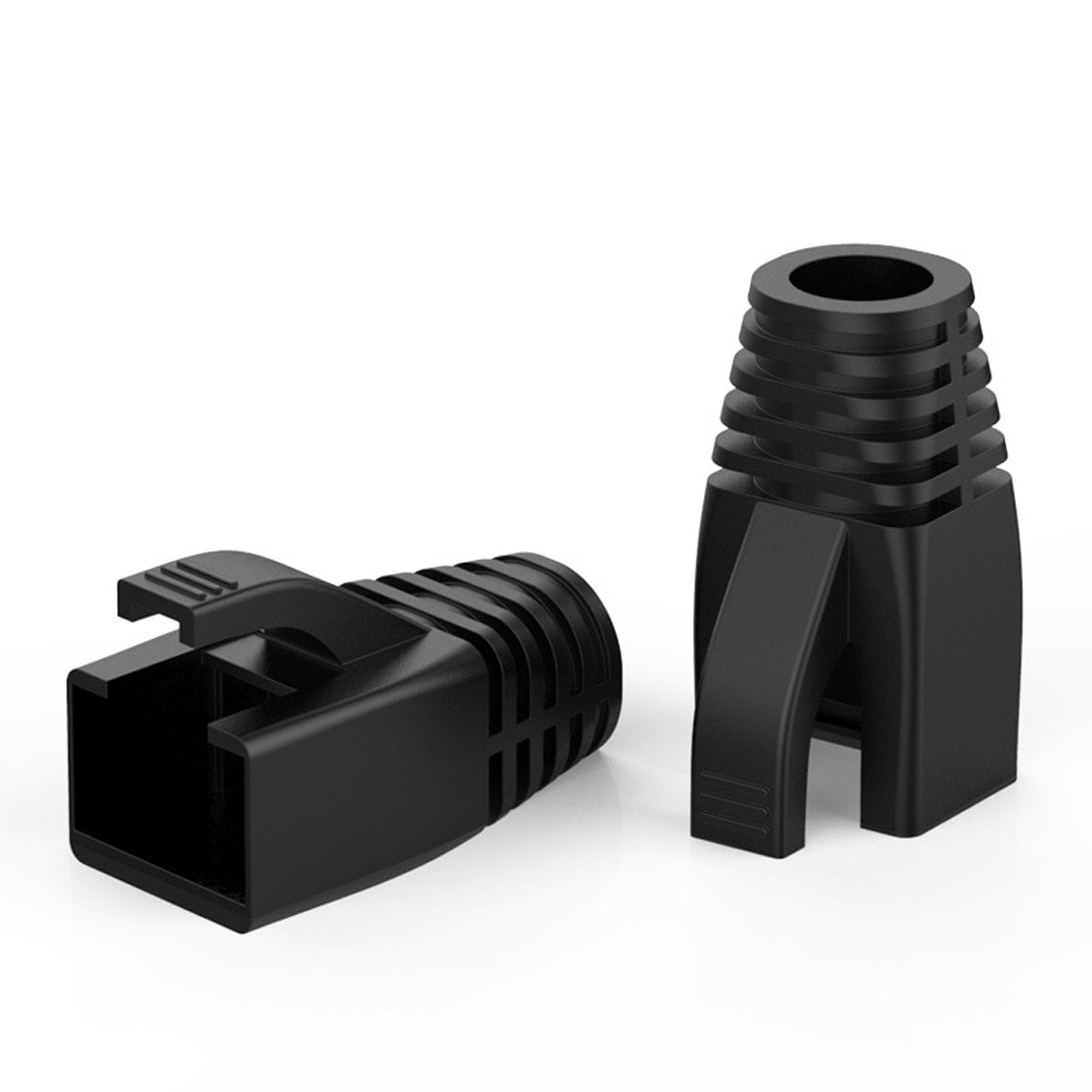 Performance Audio RJ45 CAT6, CAT7 Ethernet Network Cable Strain Relief Boot (8.5mm, Black)