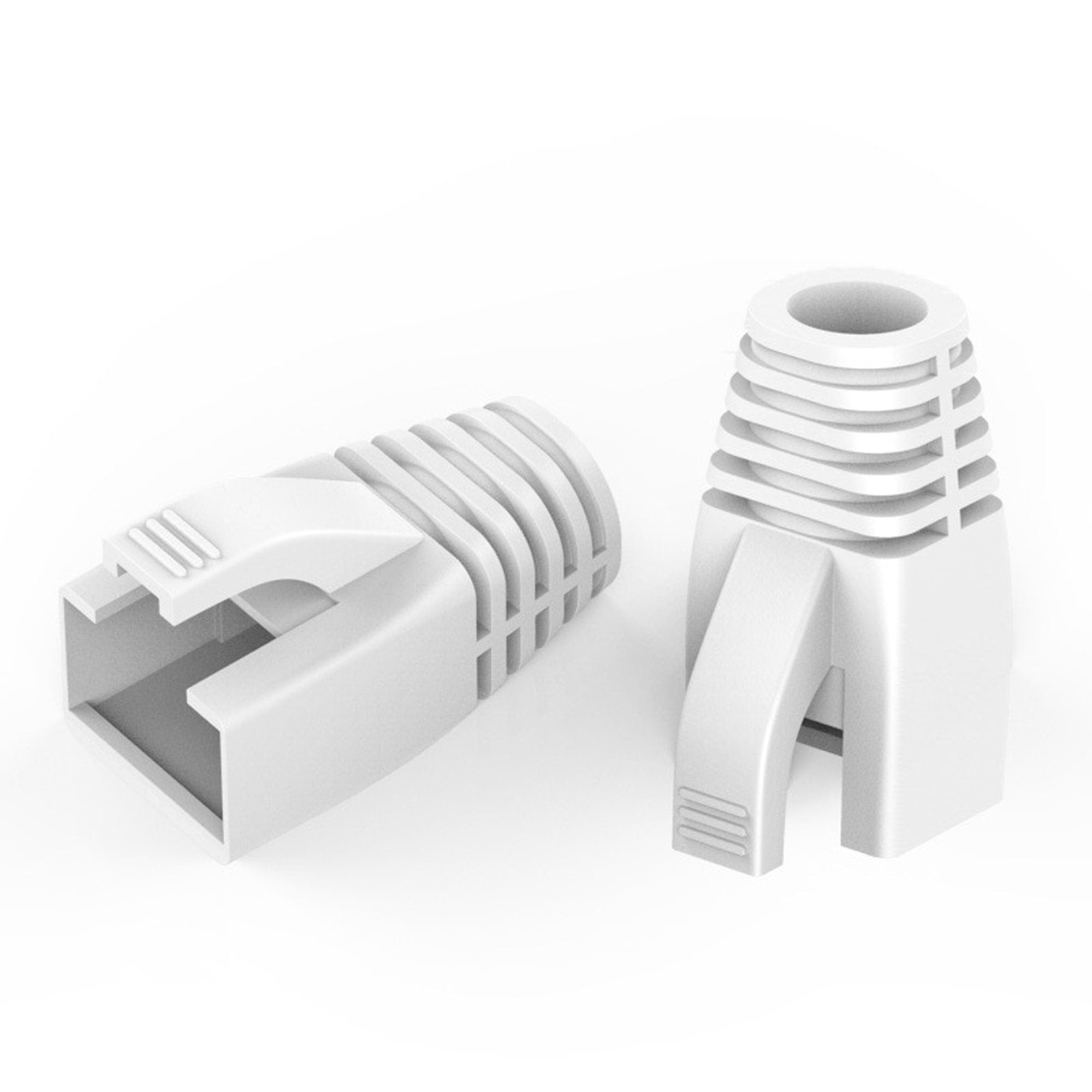 Performance Audio RJ45 CAT6, CAT7 Ethernet Network Cable Strain Relief Boot (8.5mm, White)