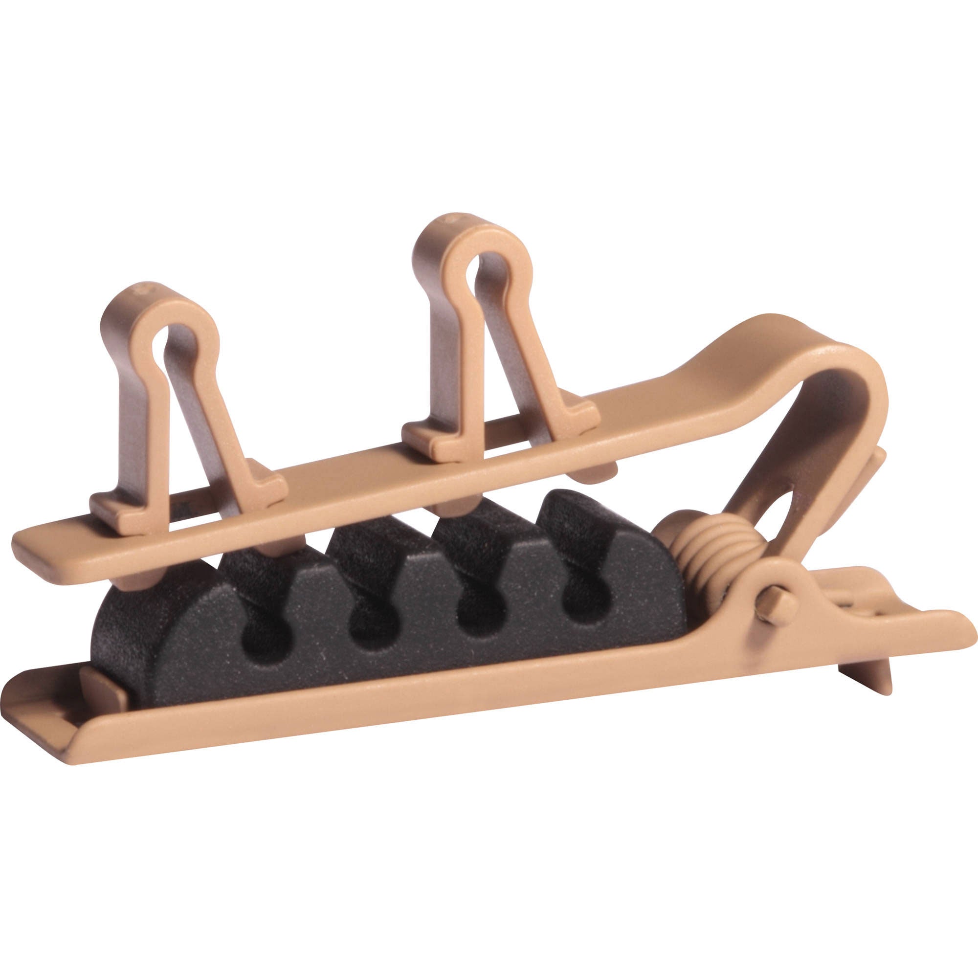 Shure RPMDL4DTC/C Set of 3 Dual Tie Clips for DuraPlex DL4 Microphones (Cocoa)