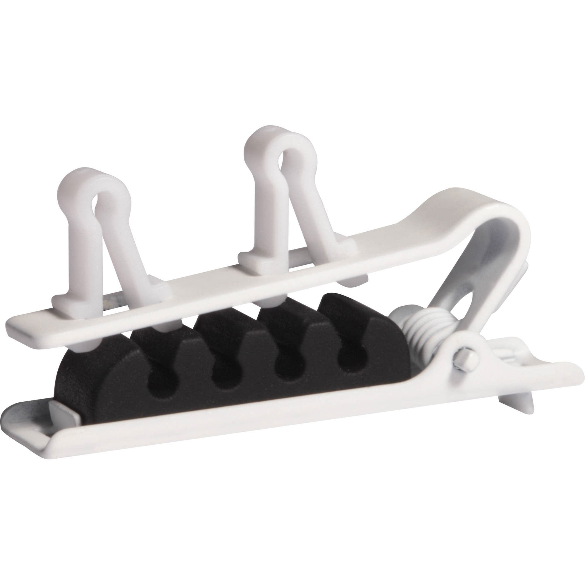 Shure RPMDL4DTC/W Set of 3 Dual Tie Clips for DuraPlex DL4 Microphones (White)