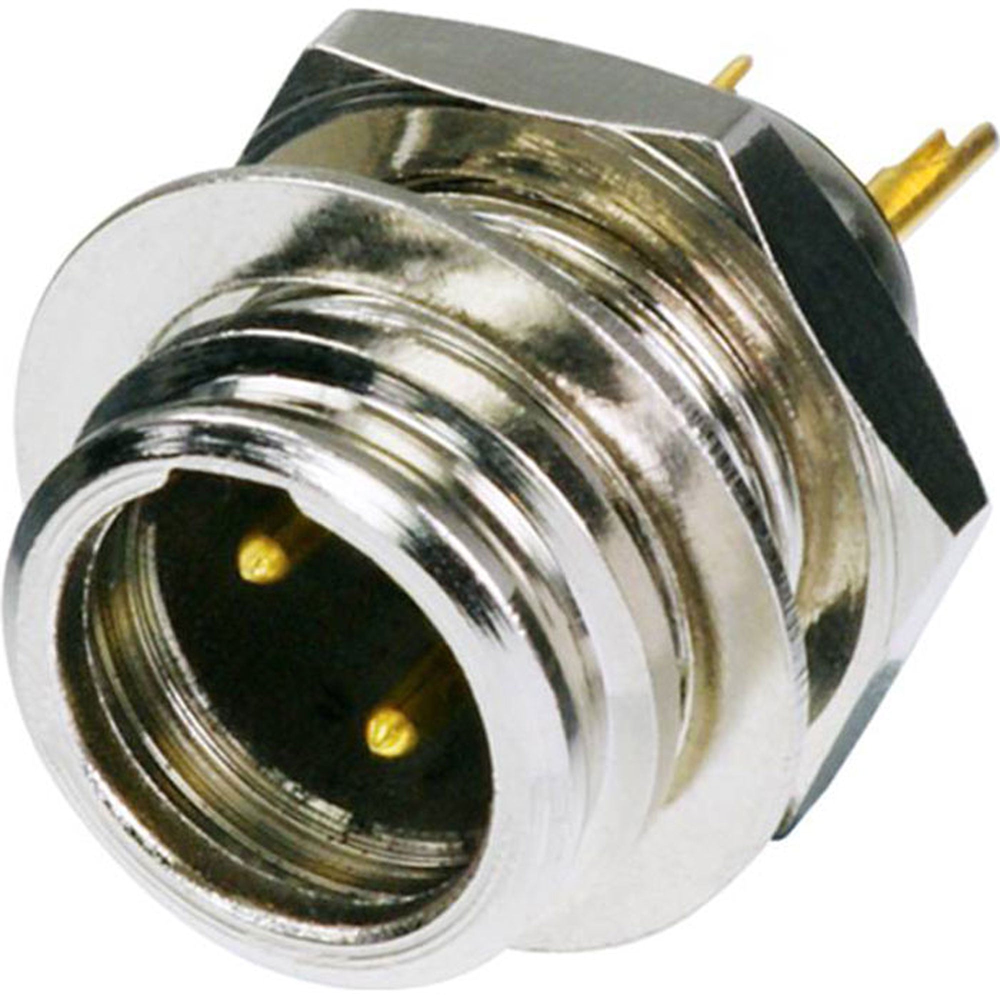 Neutrik Rean RT3MP Male 3-Pin Tiny XLR Chassis Connector (Nickel/Gold)