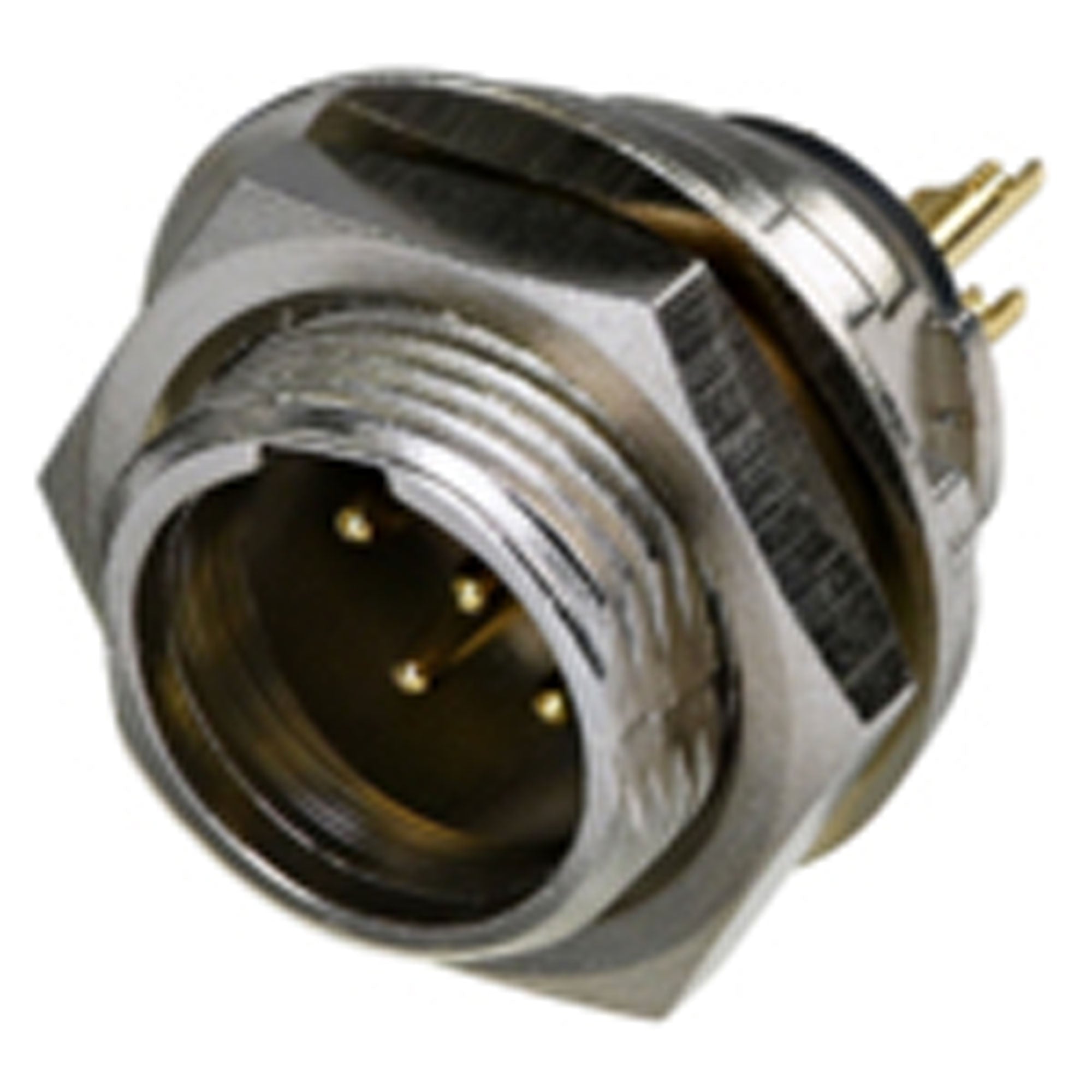 Neutrik Rean RT5MPR Rear Mountable Male 5-Pin Tiny XLR Chassis Connector (Nickel/Gold, Box of 100)