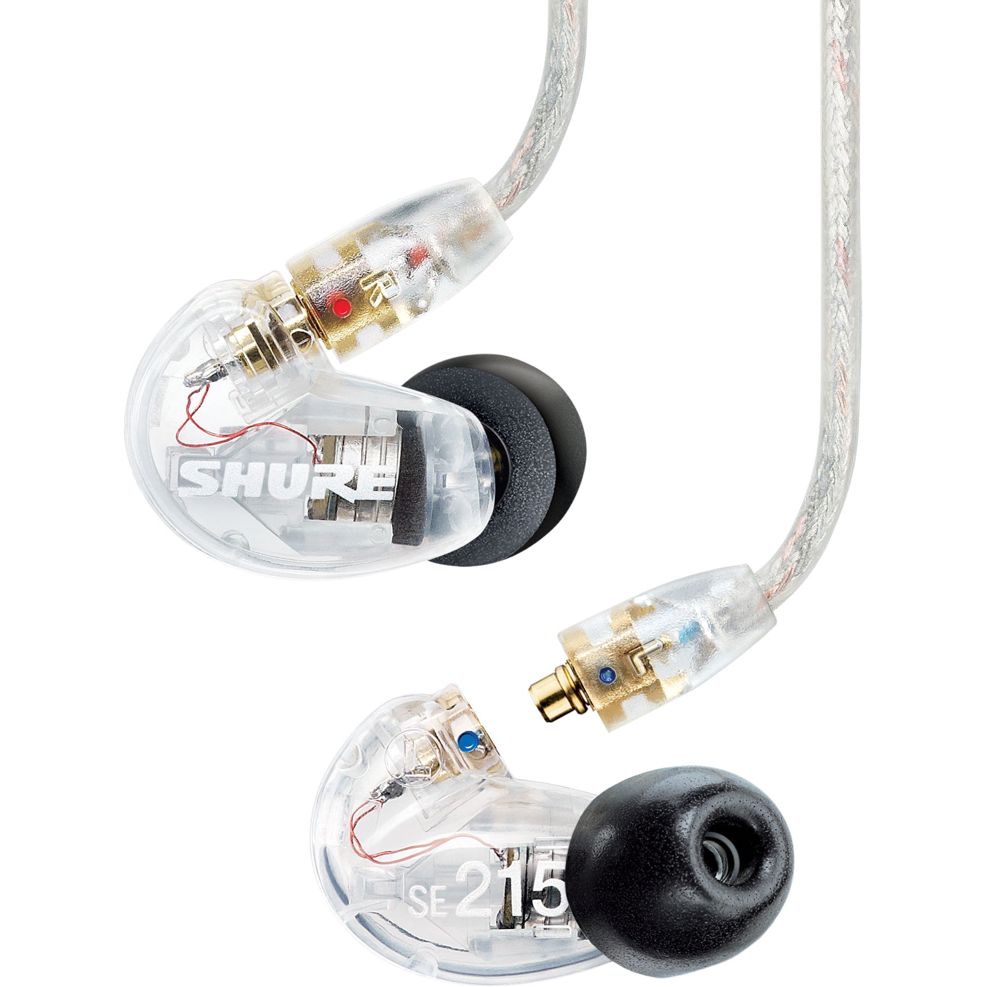 Shure SE215 Pro Professional Sound Isolating Earphones (Clear)