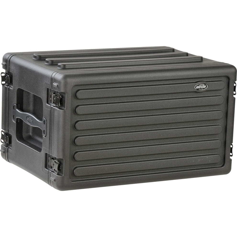 SKB 1SKB-R6S Roto-Molded Shallow Rack Case with Steel Rails (6U)