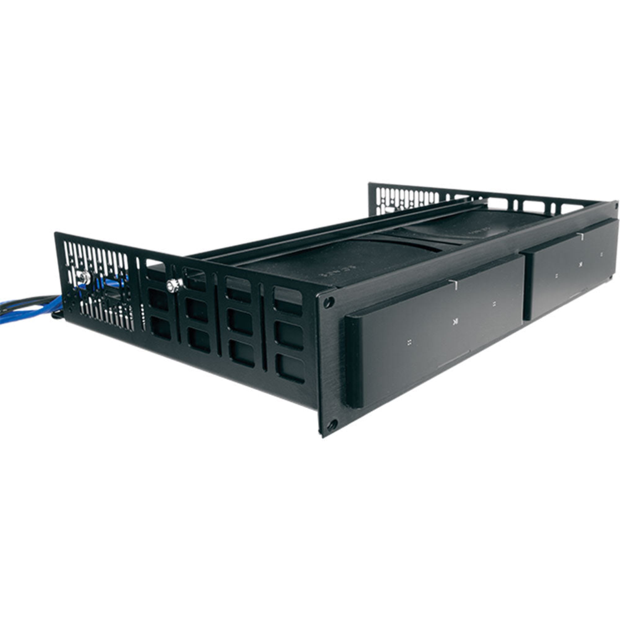 Middle Atlantic RSHA-SONOS-AMP2 Custom Shelf for 2 Sonos Amps 2U (Black Brushed)