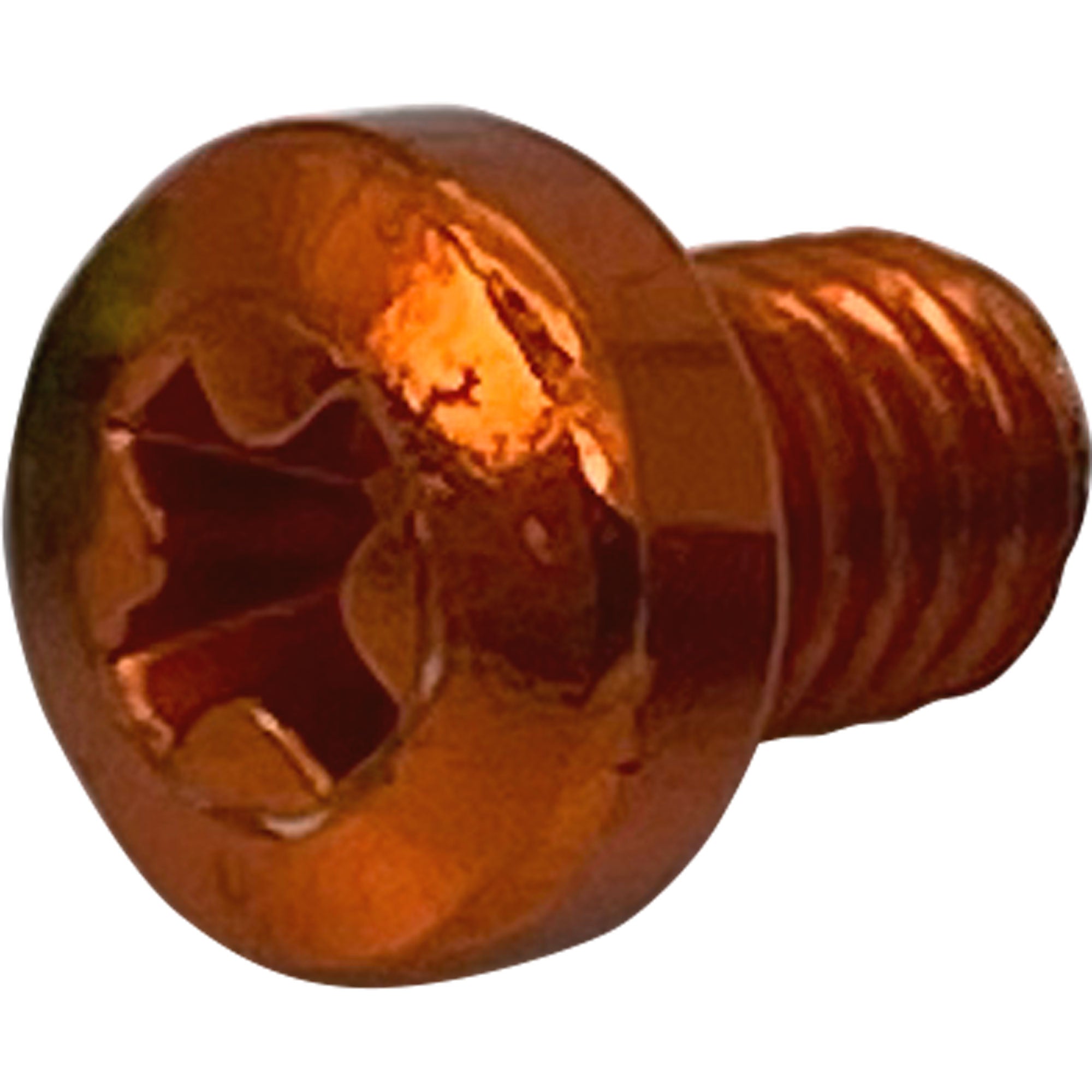 SquarePlug M3x4/O Anodized Aluminum M3x4 Color Coding Screws (Orange, 100 Pack)