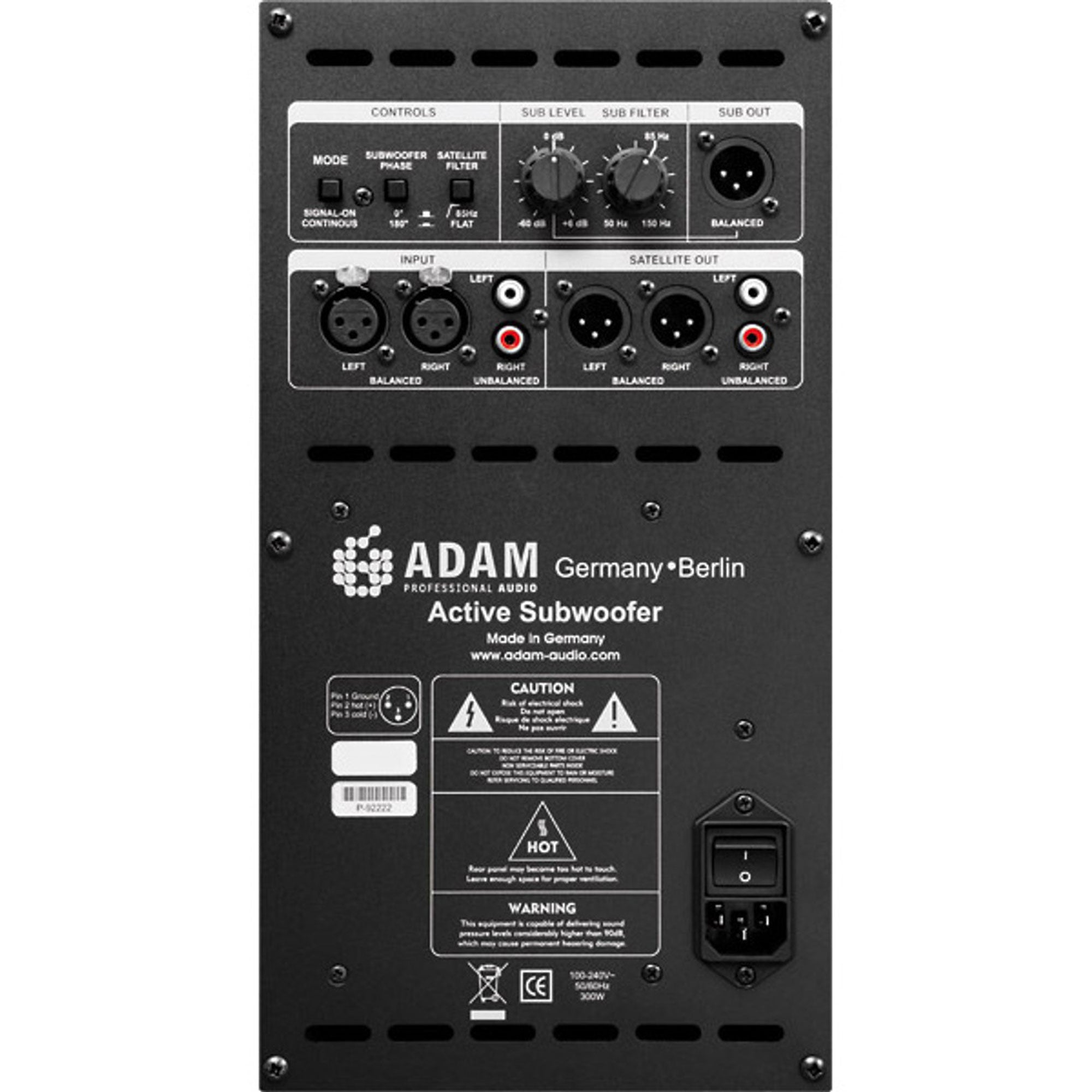 Adam Audio Sub10 MK2 10" 200 Watt Active Studio Subwoofer