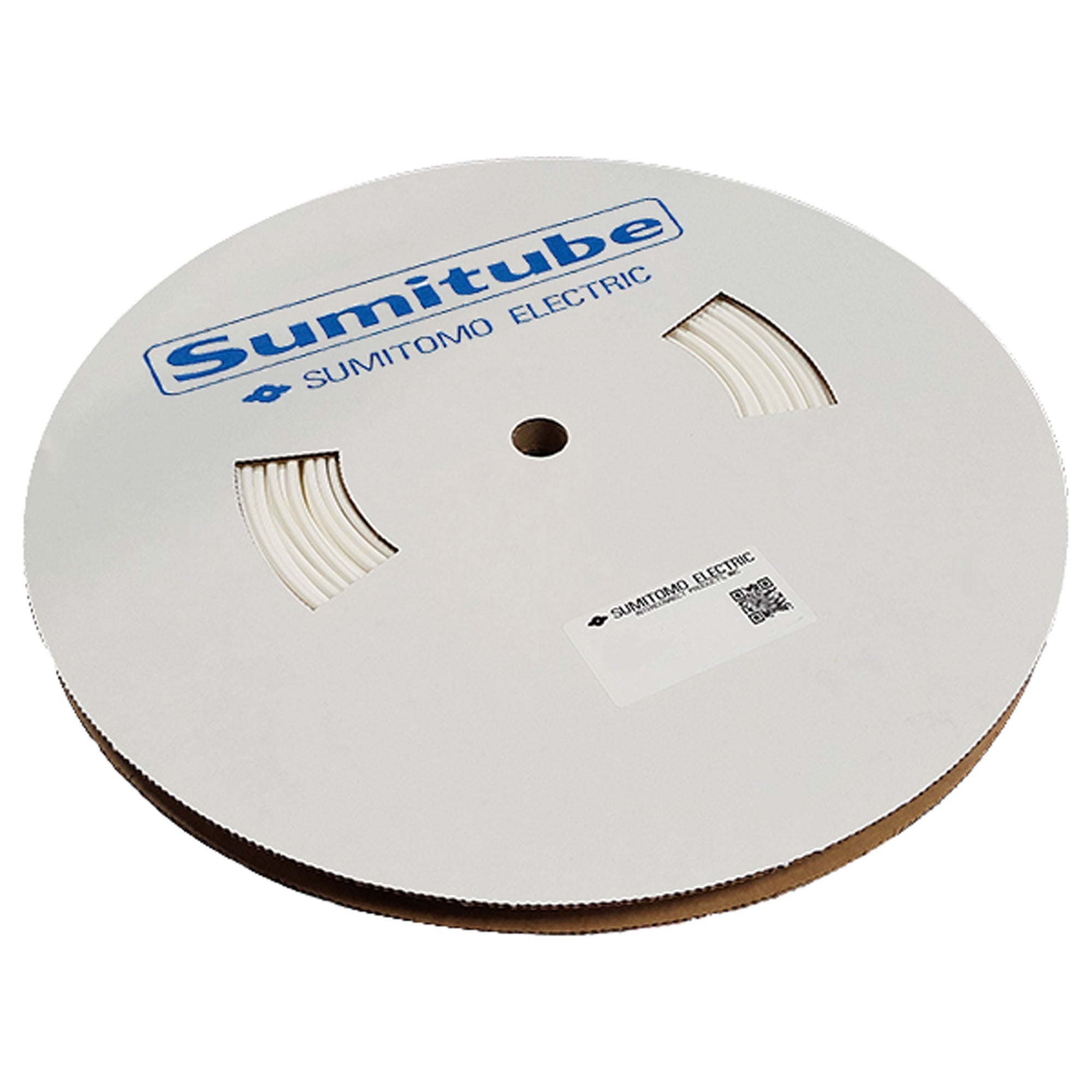 Sumitomo Sumitube B2(3X) 12/4mm Flexible Polyolefin 3:1 Heat Shrink Tubing - White (200' Spool)