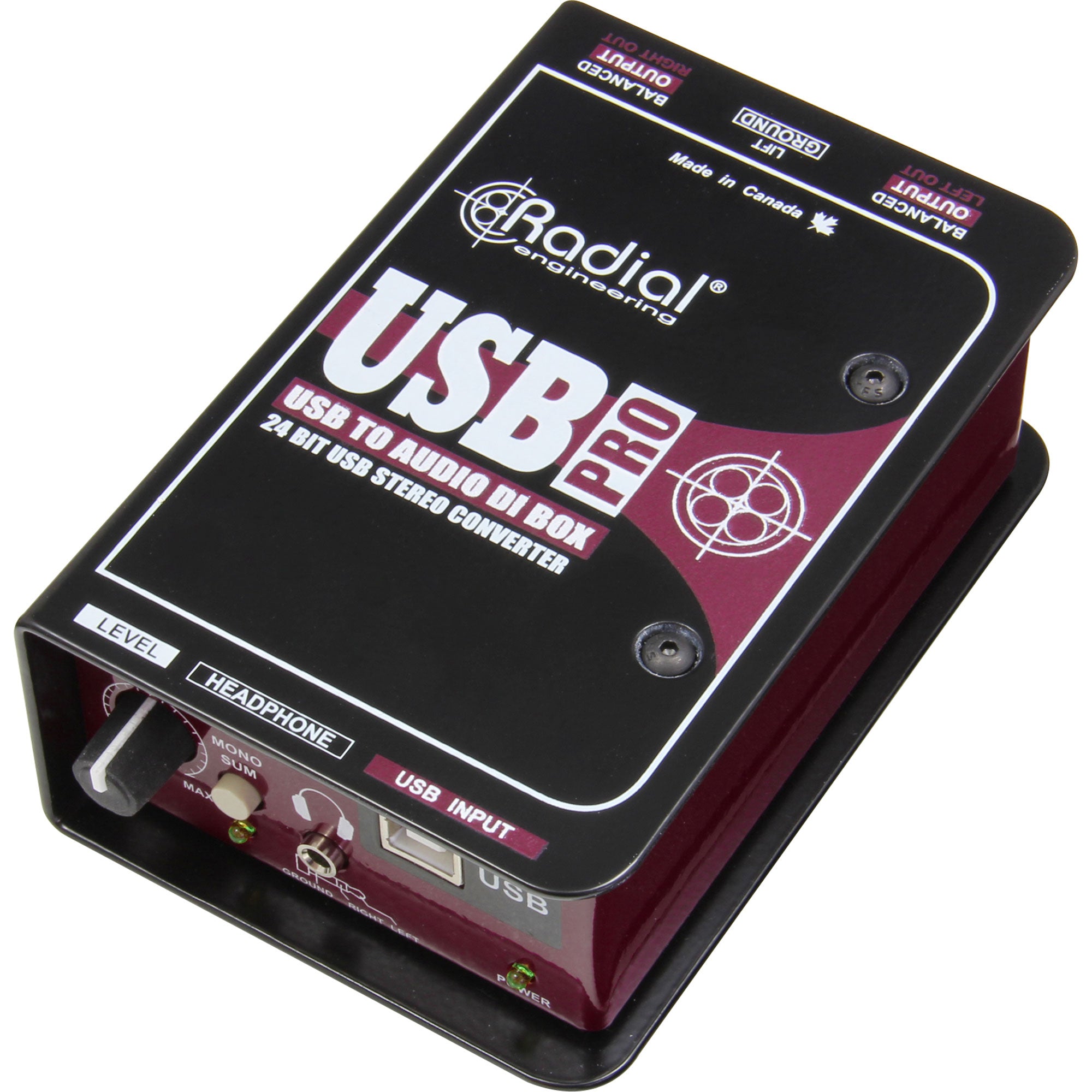 Radial Engineering USB-Pro Stereo USB Laptop Direct Box