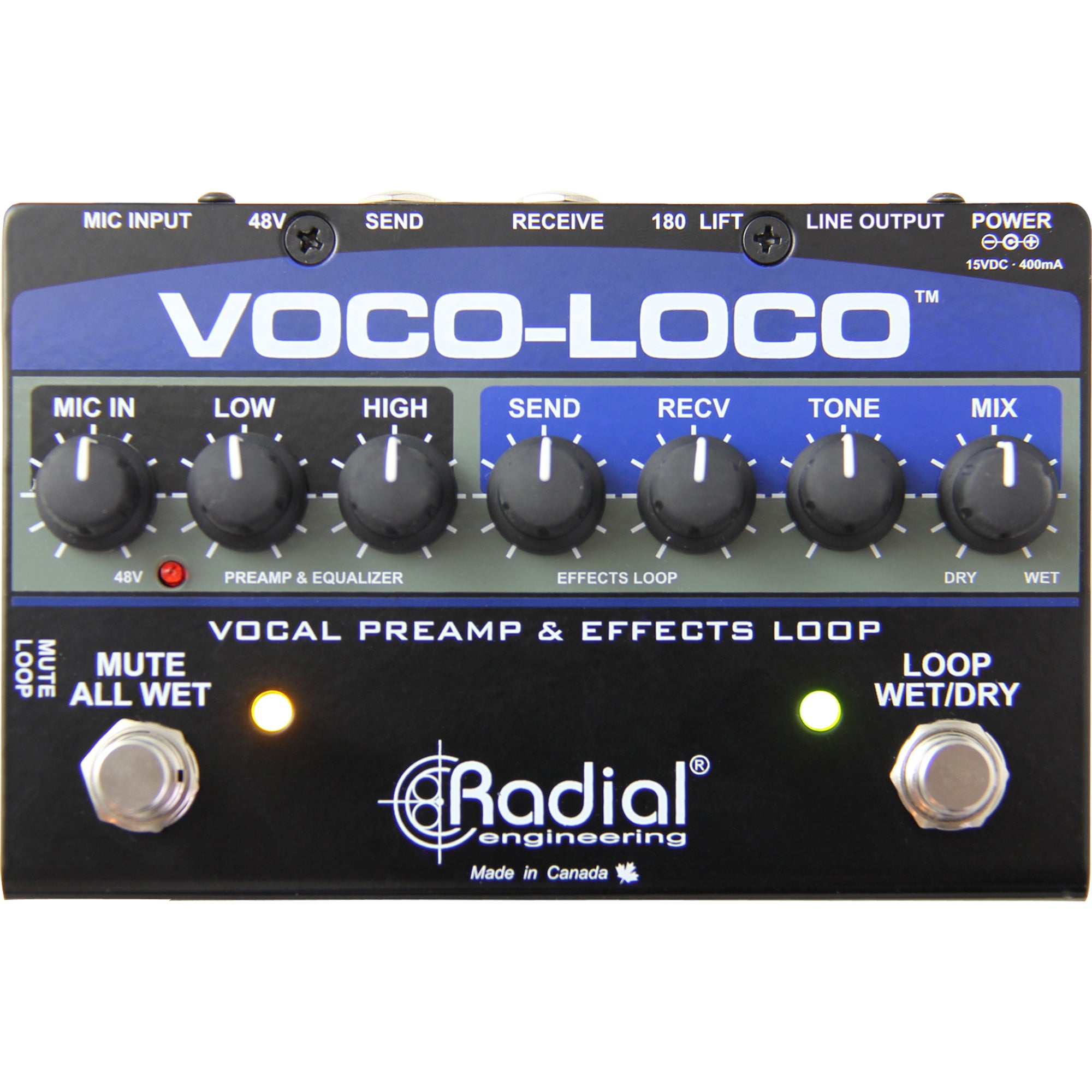 Radial Engineering Voco-Loco Effects Switcher for Voice or Instrument