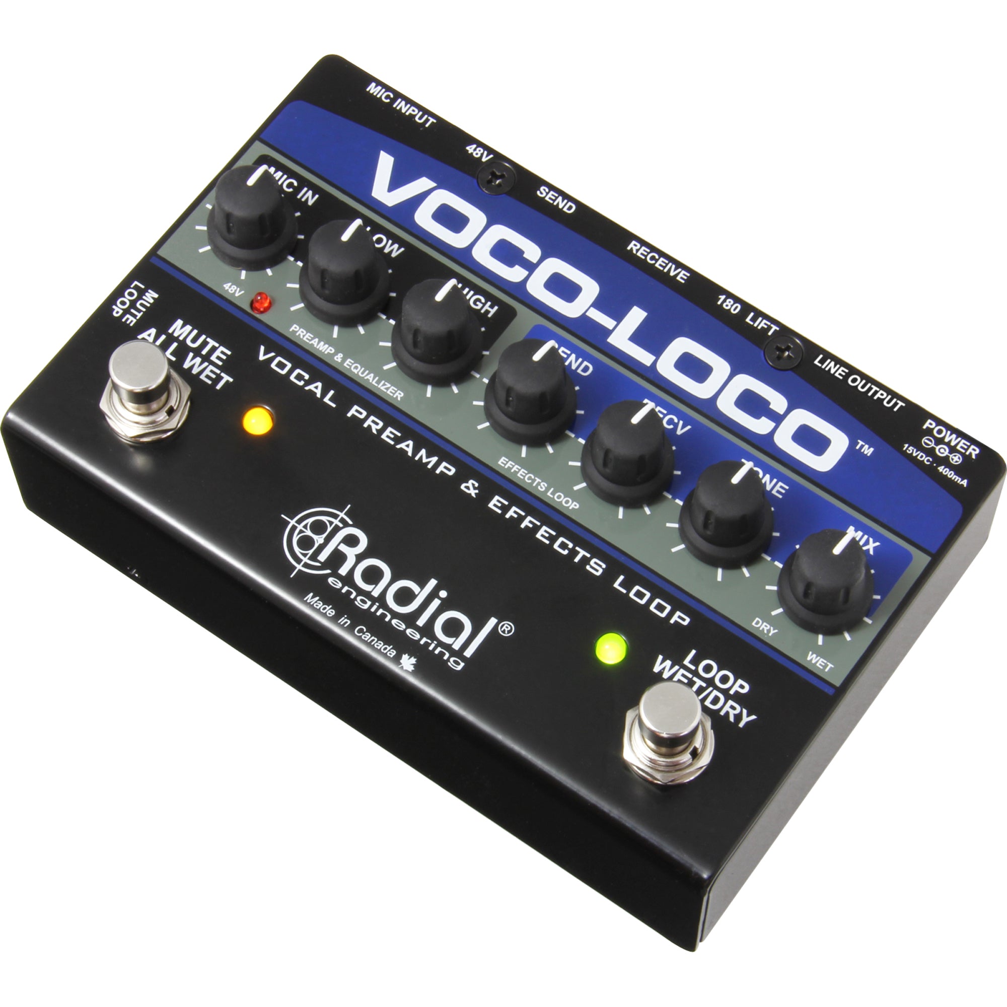 Radial Engineering Voco-Loco Effects Switcher for Voice or Instrument