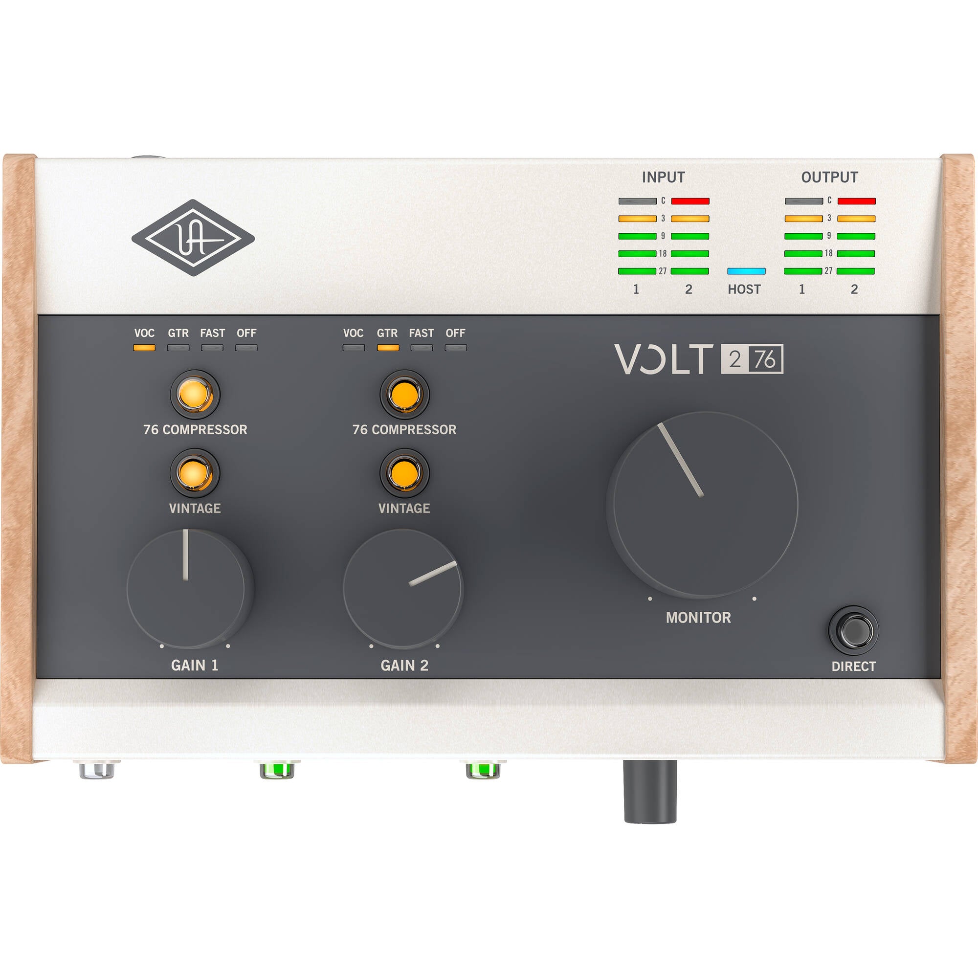 Universal Audio Volt 276 Portable 2x2 USB Type-C Audio/MIDI Interface with Built-In Compressor