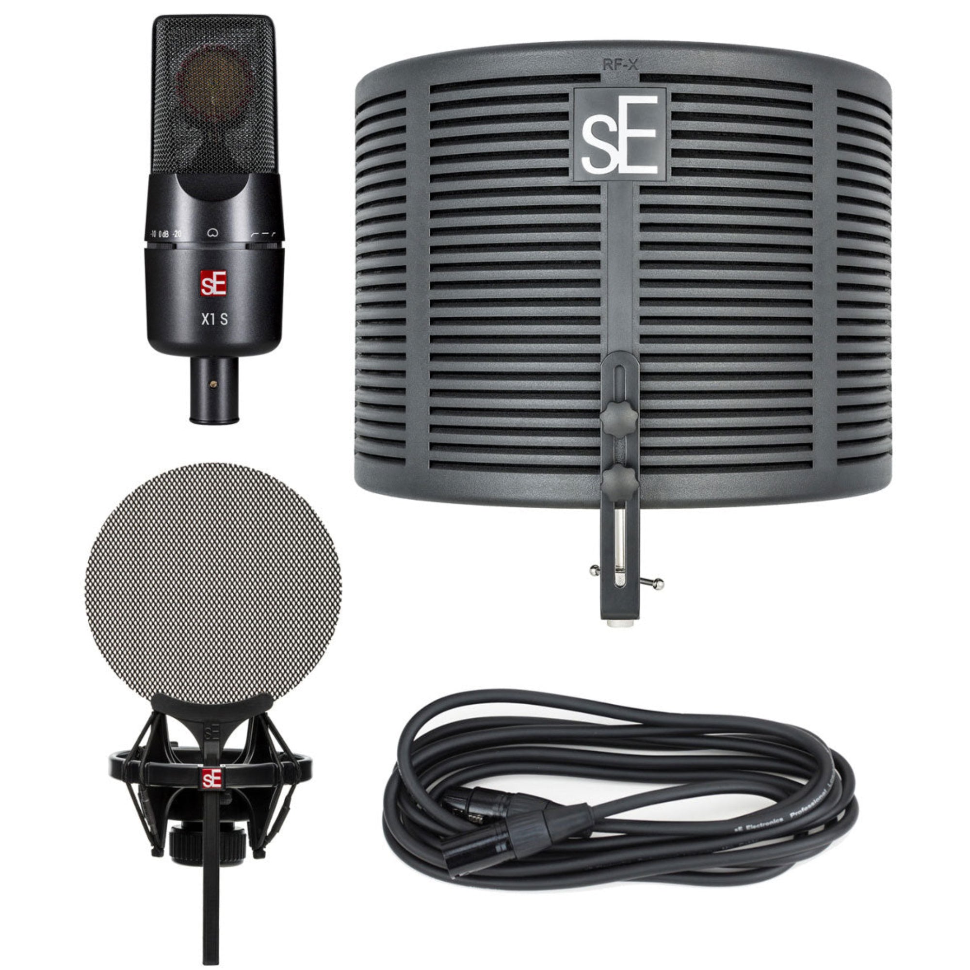 sE Electronics X1S Studio Bundle (X1-S, RF-X, Isolation Pack, 9' XLR)