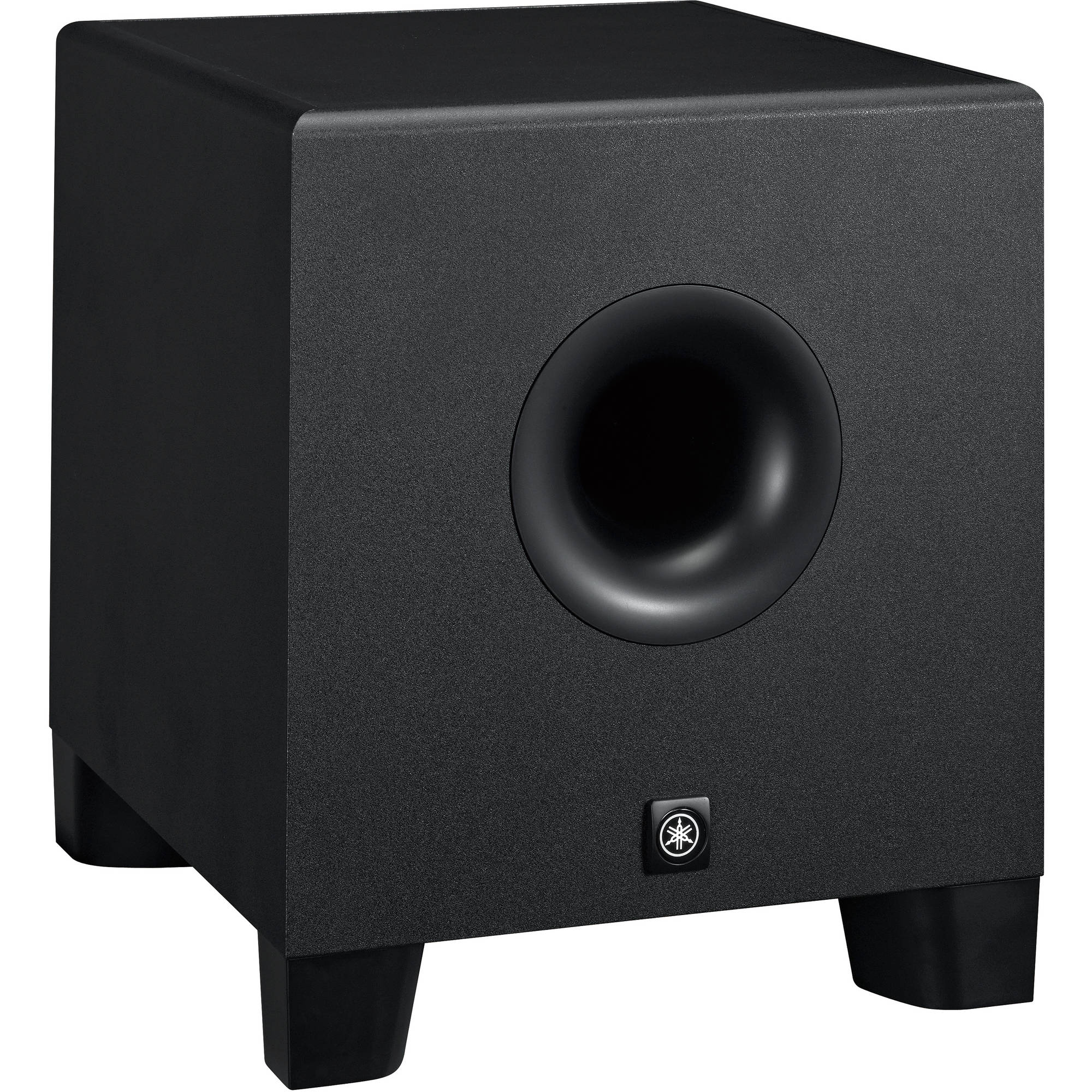Yamaha HS5 Powered Studio Monitors and HS8S Subwoofer with Isolation Pads and Cables Kit (Black)
