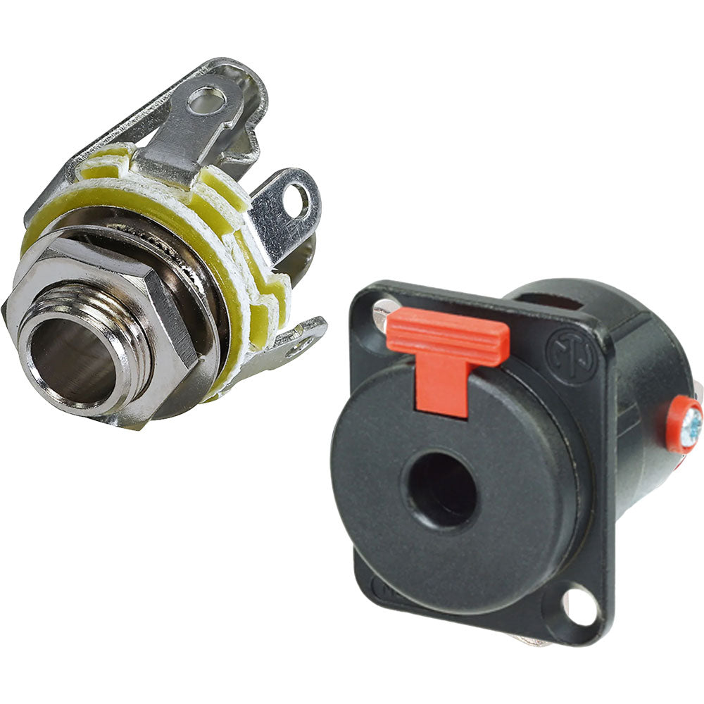 1/4-inch chassis panel mount pro audio connectors