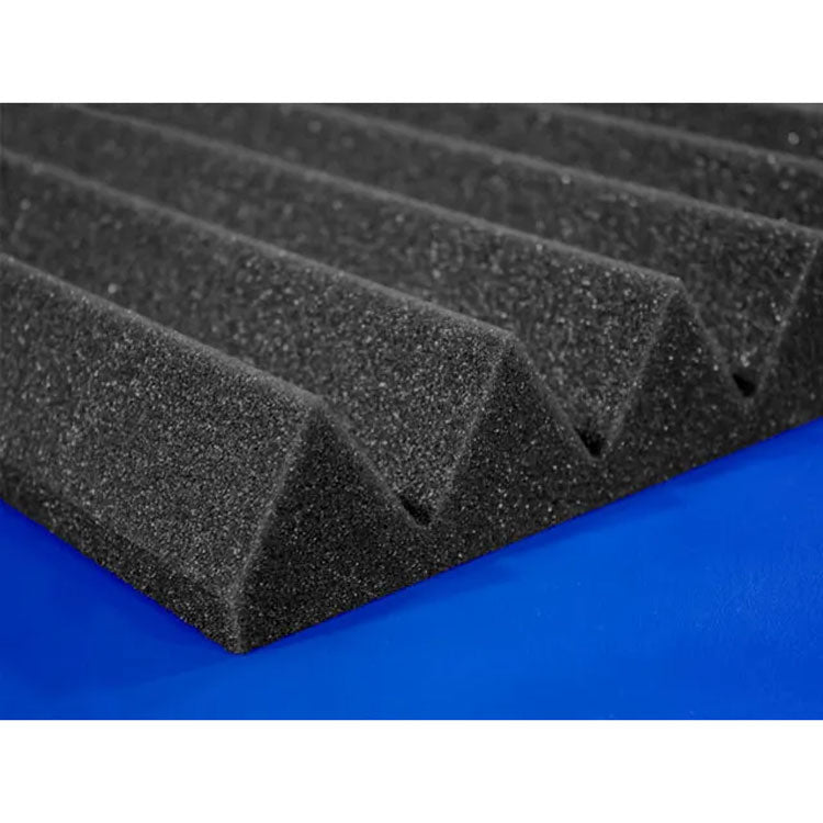 2 inch thick wedge faced acoustical foam in a range of colors and sizes