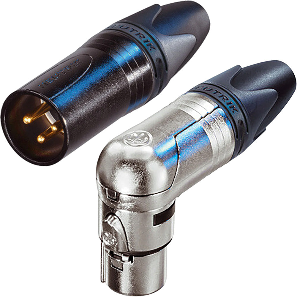 3-Pin XLR cable end connectors for professional audio and lighting applications