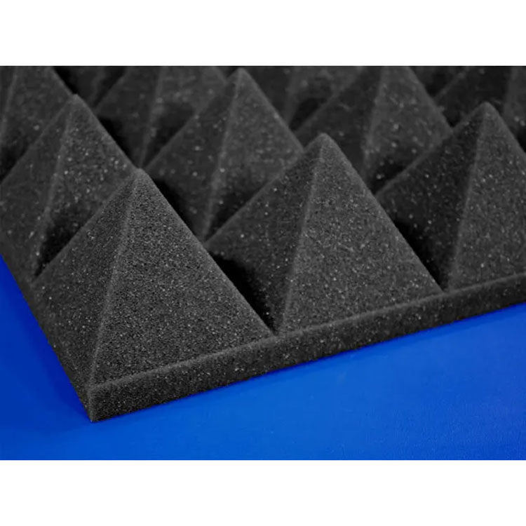 3 inch thick pyramid faced acoustical foam in a range of colors and sizes