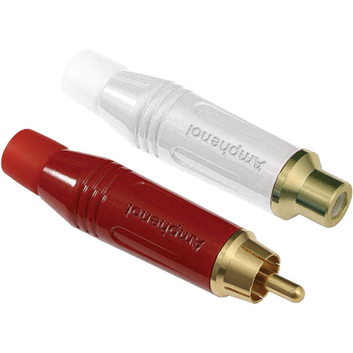 Amphenol RCA mono audio Connectors with gold conductors