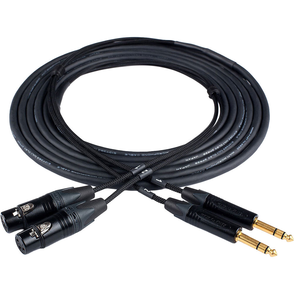 Custom made to order 2-Channel Audio Snake Cables
