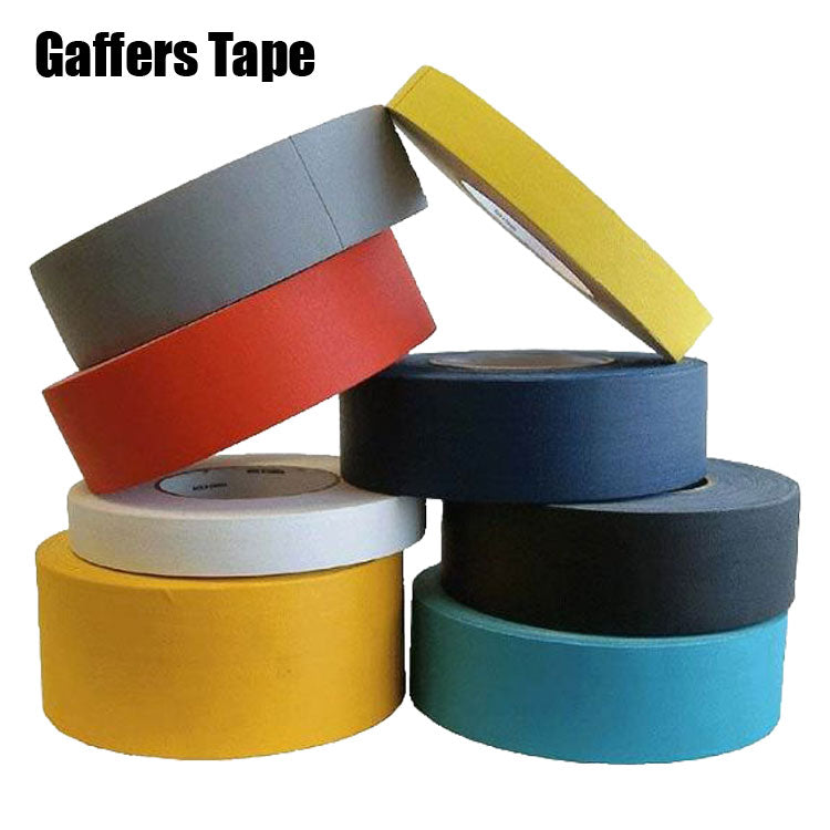Gaffers tape available in many sizes and colors