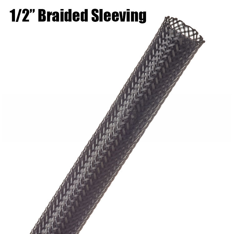 0.5 inch expandable braided sleeving with a wide range of colors