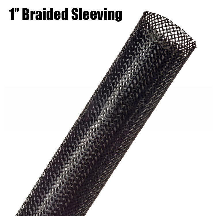 1 inch expandable braided sleeving with a wide range of colors