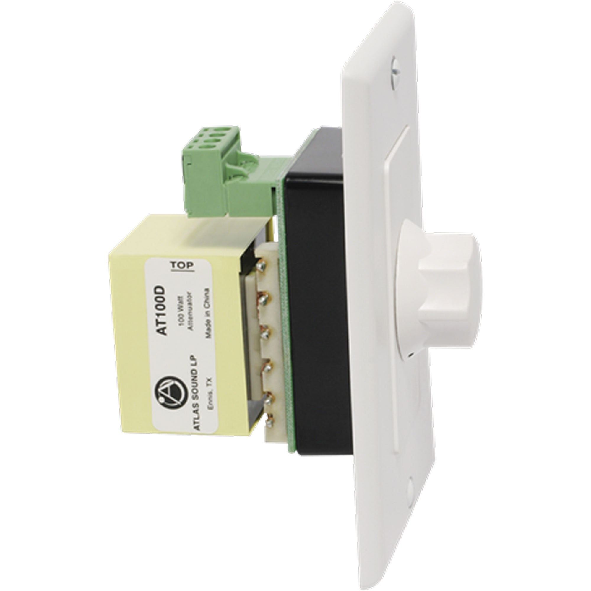 AtlasIED AT100D Decora Plate Mounted 100W Attenuator