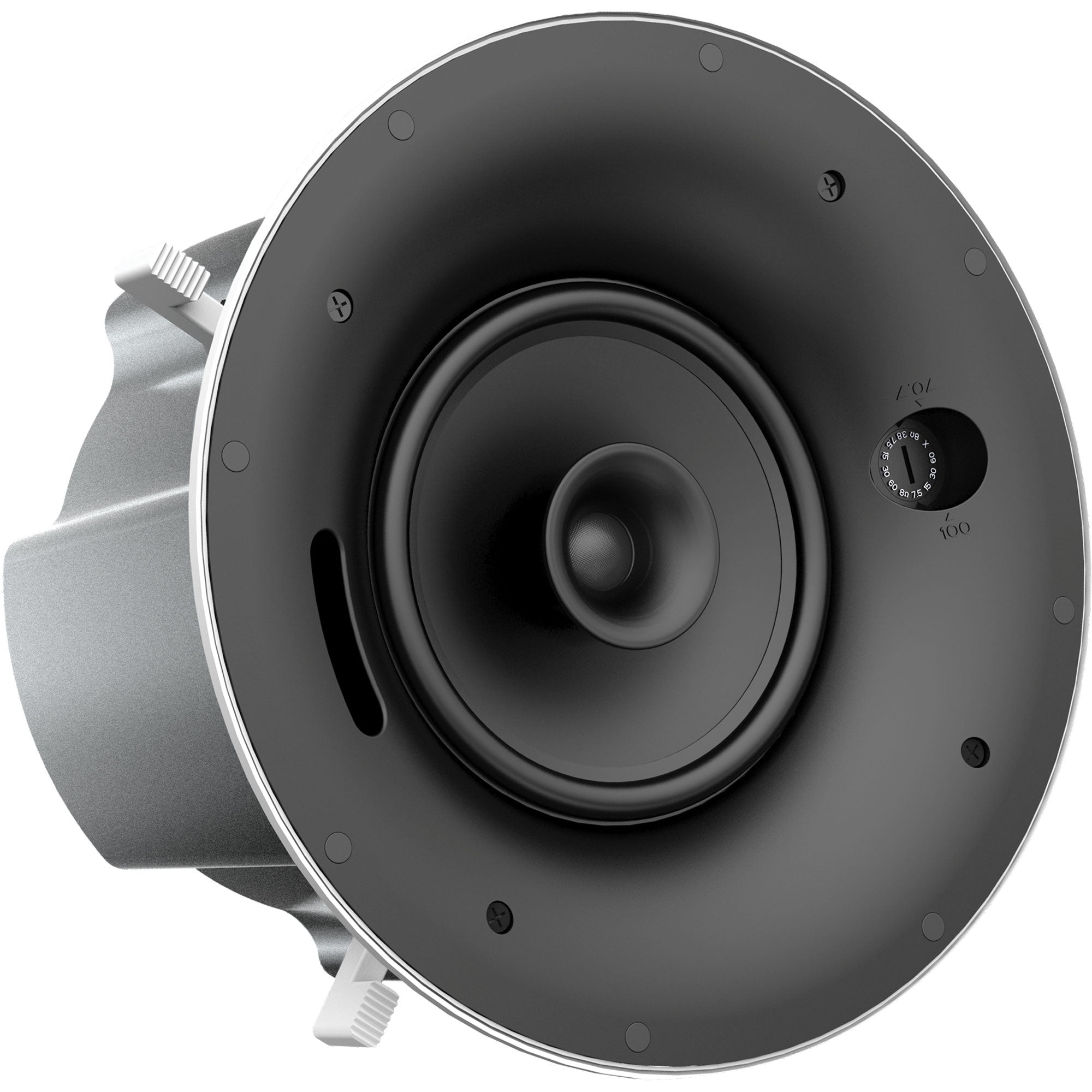 AtlasIED FAP6260T 6" Coaxial In-Ceiling Speaker with 60-Watt 70/100V Transformer (White, Pair)