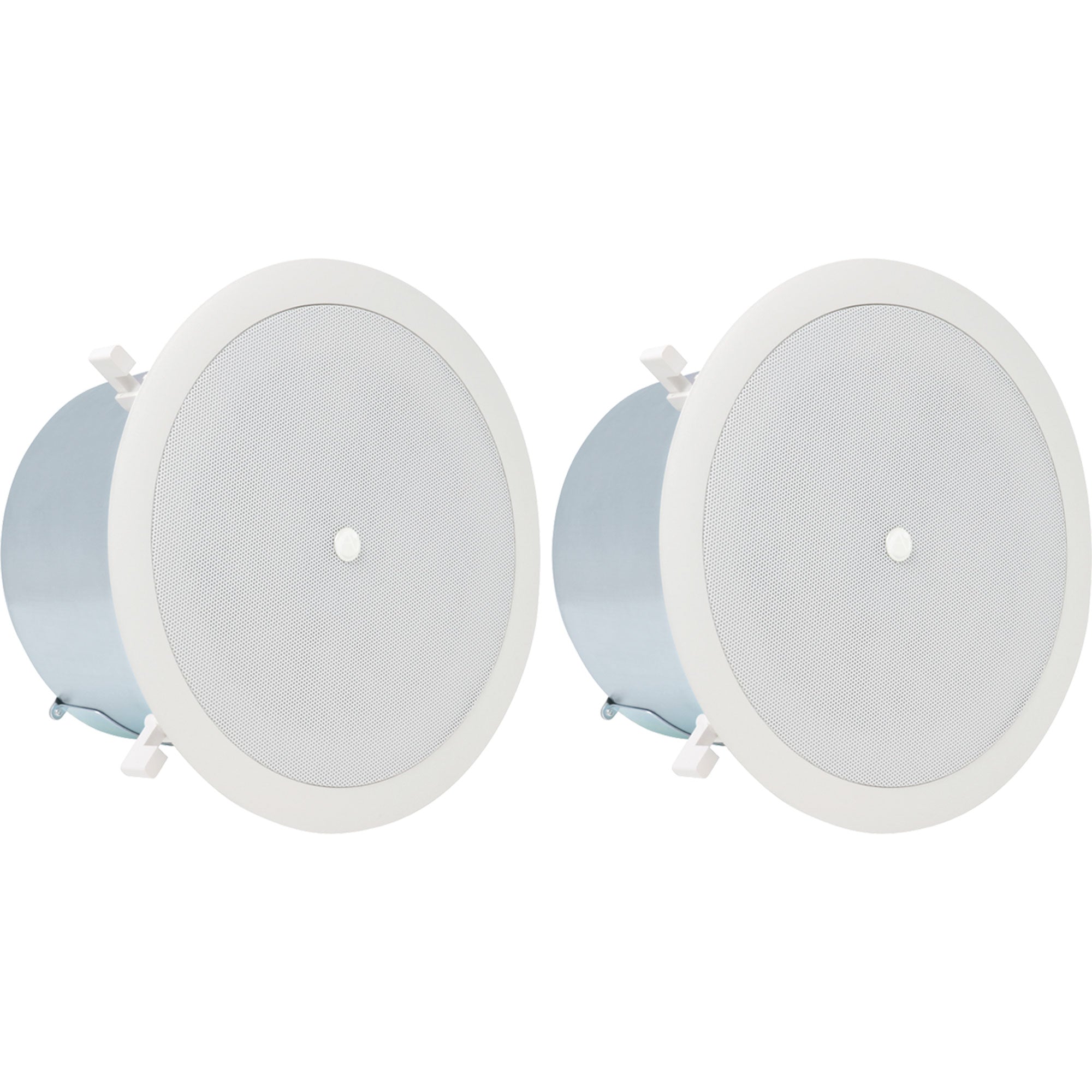 AtlasIED FAP62T 6" Coaxial In-Ceiling Speaker with 32-Watt 70/100V Transformer (White, Pair)