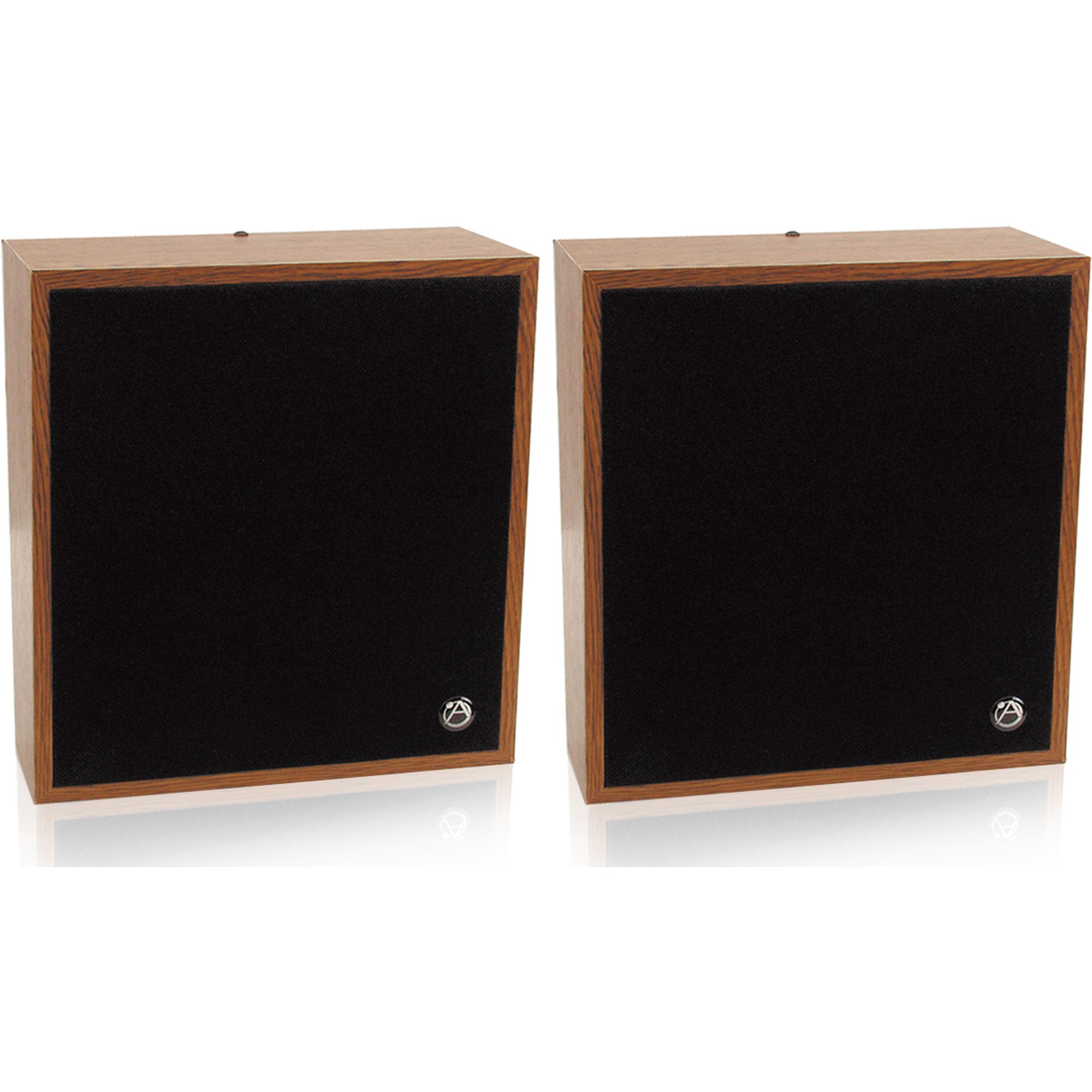 AtlasIED WD417-25 8" 25V 4W Slant Wall Mount Speaker/Baffle Package (Pair)